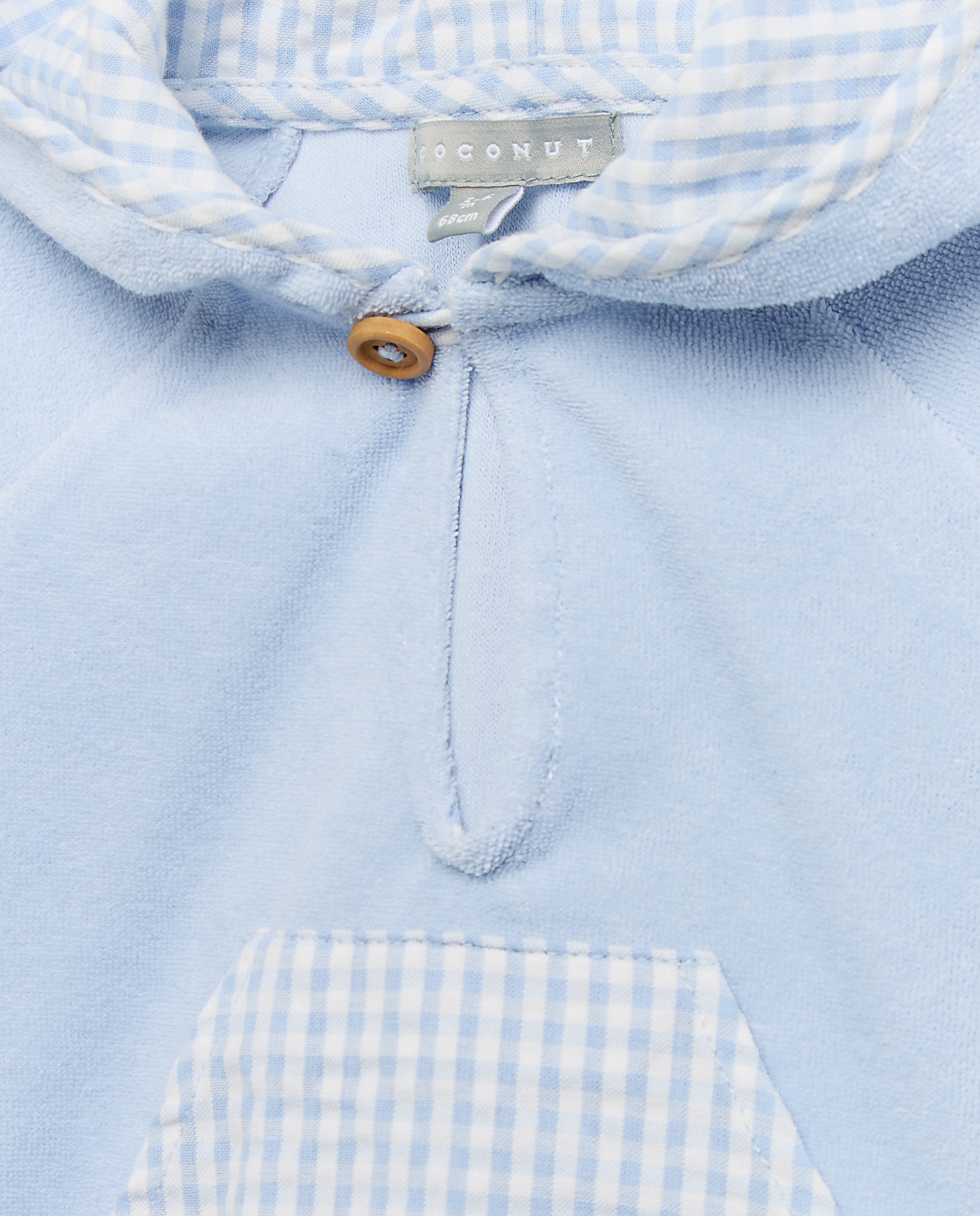 Conjunto de Duas Peças de Bebé com Capuz e Bolsos Coconut El Corte Inglés 471 Índigo-4