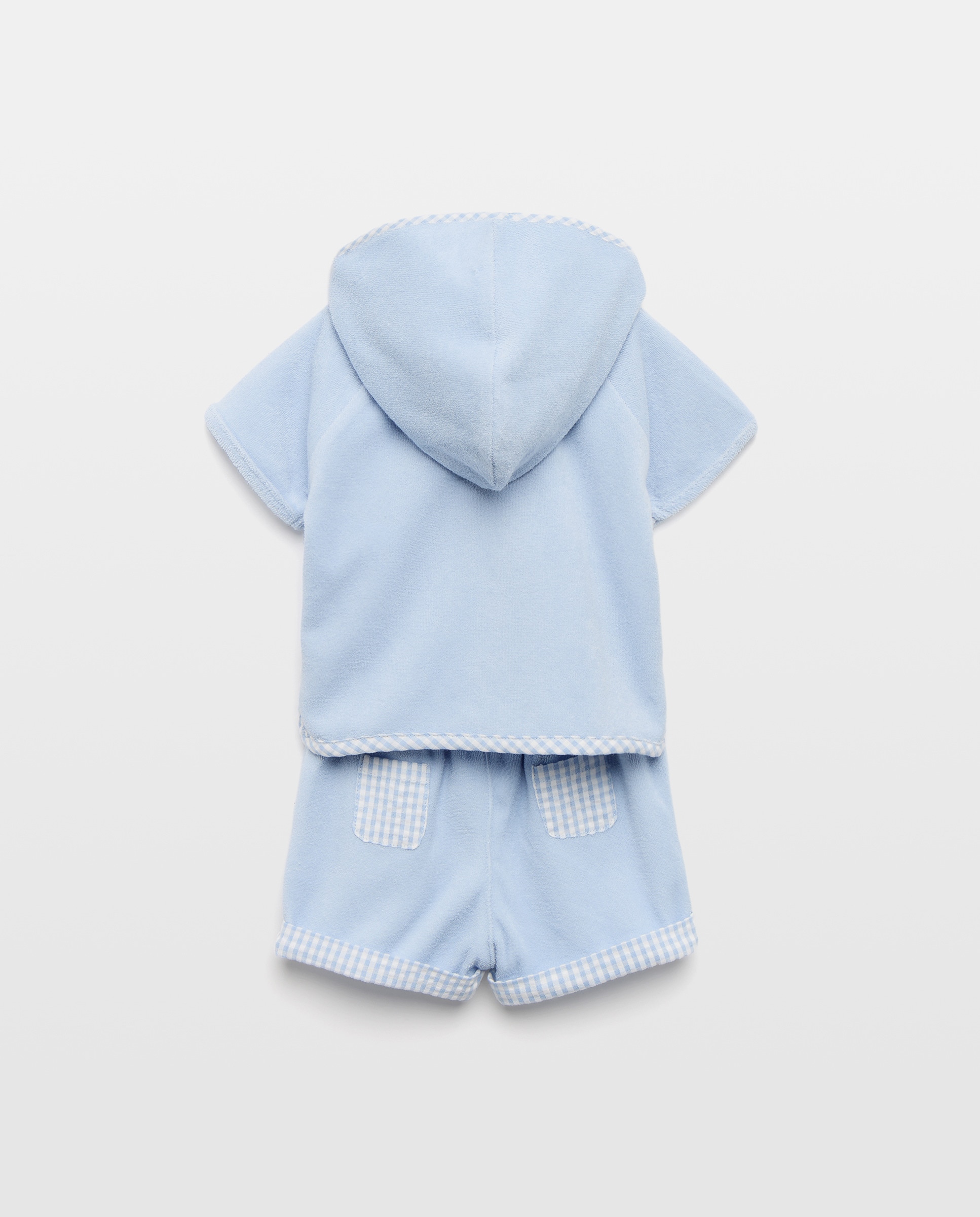 Conjunto de Duas Peças de Bebé com Capuz e Bolsos Coconut El Corte Inglés 471 Índigo-2