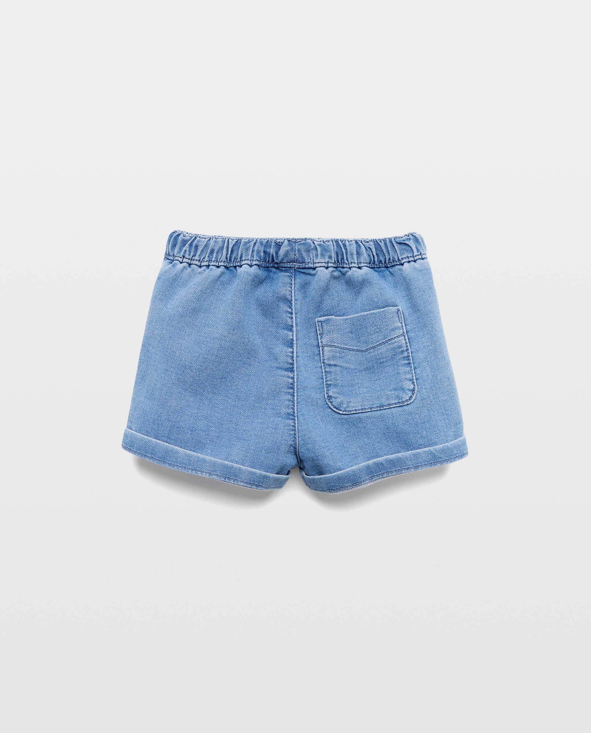Bermudas de Felpa Plana de Bebé Baby El Corte Inglés 400 Azul-2