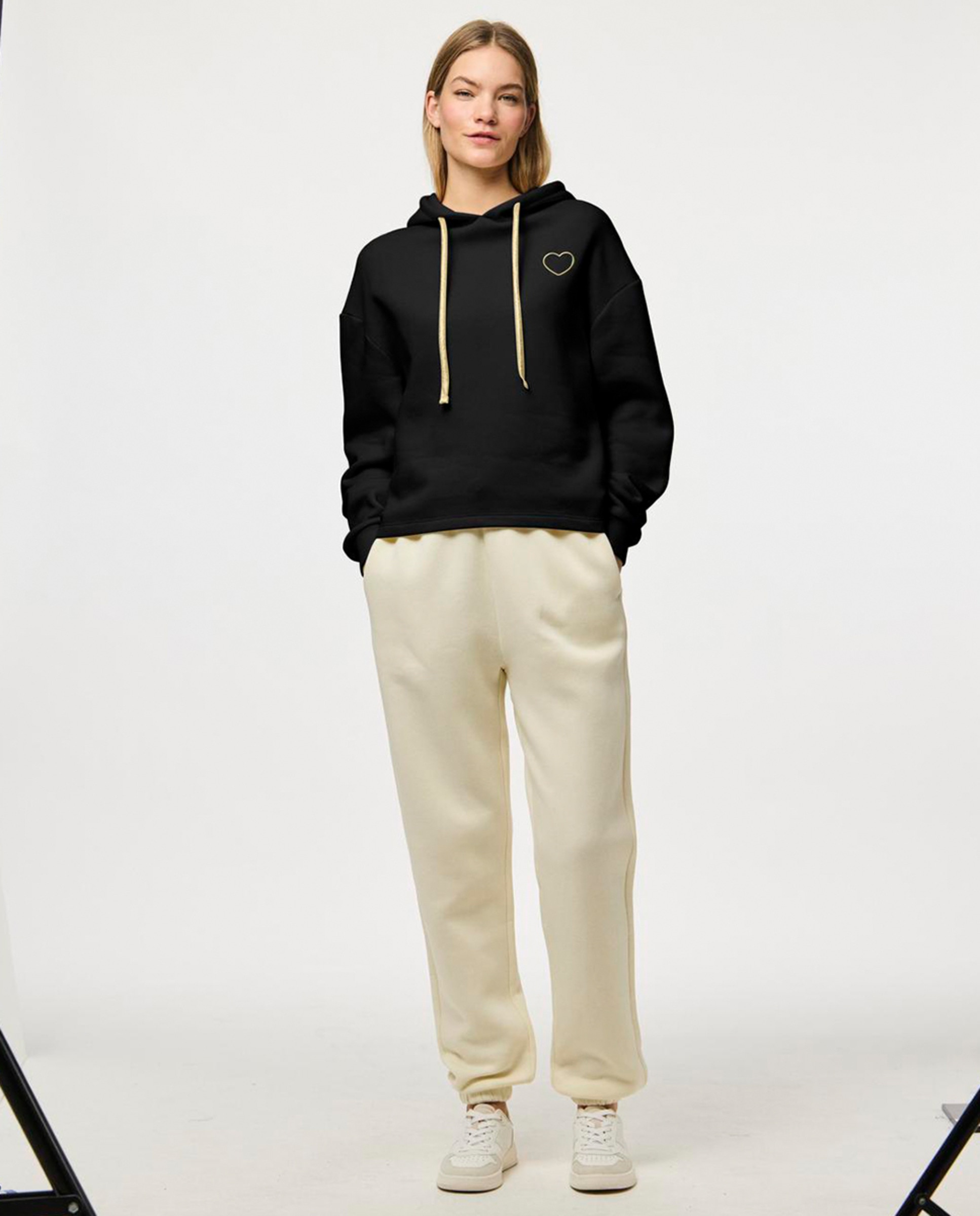 Sweatshirt de Fato de Treino com Manga Comprida Preto-4