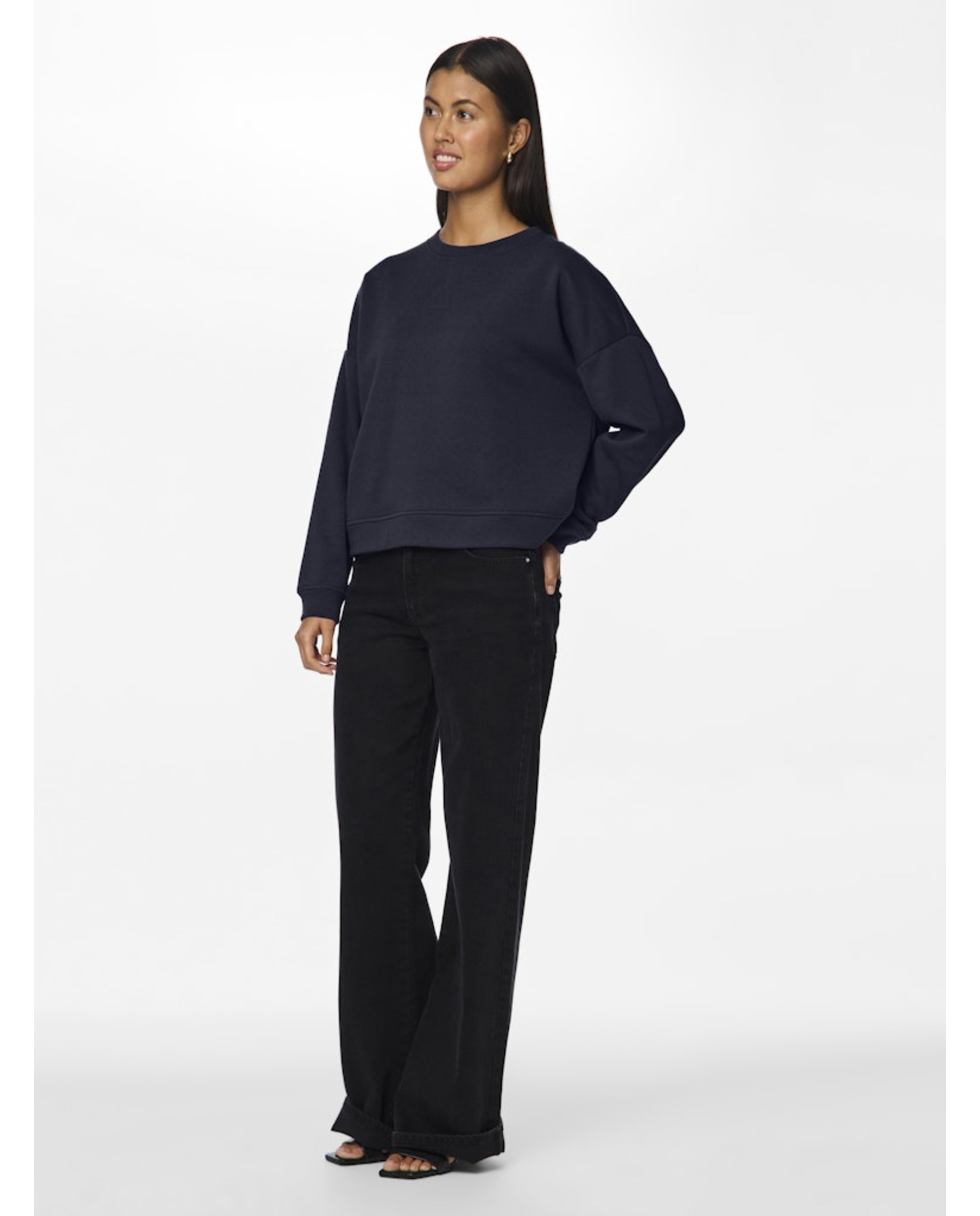 Sweatshirt de manga comprida Azul-marinho-6