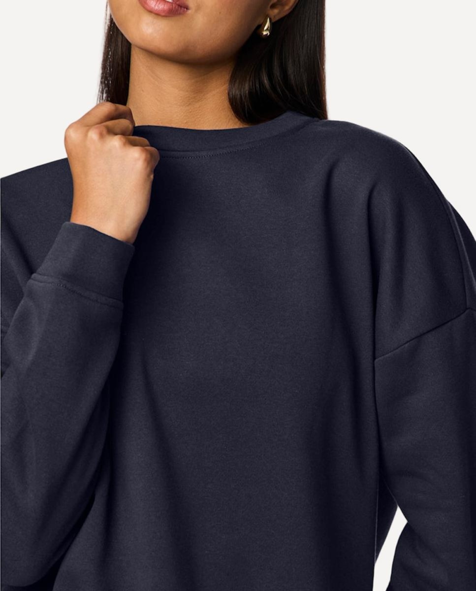 Sweatshirt de manga comprida Azul-marinho-3