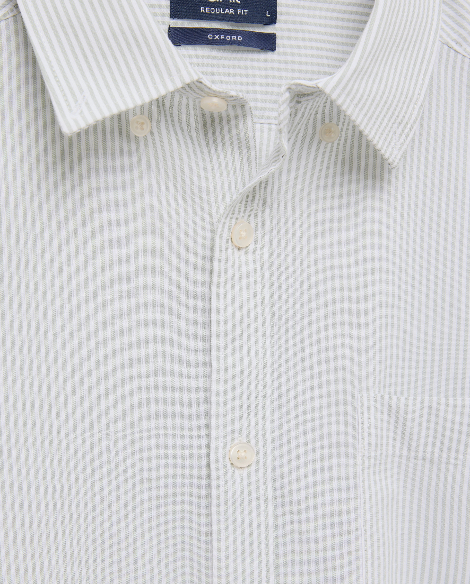 Camisa sport manga corta hombre chambray 510 Verde claro-5
