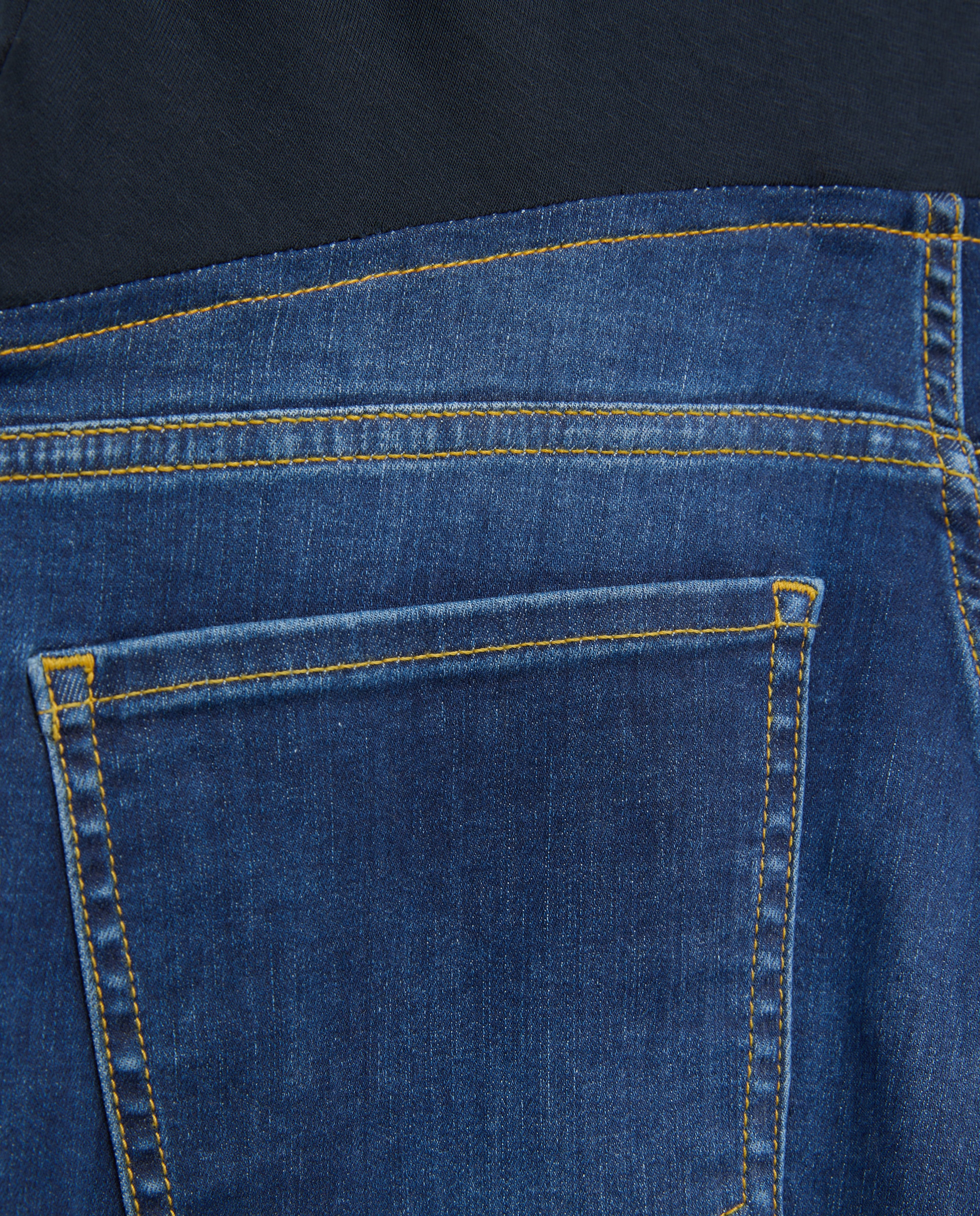 Jeans Pré-Mamã Lisas com Cintura Elástica Azul pálido-5