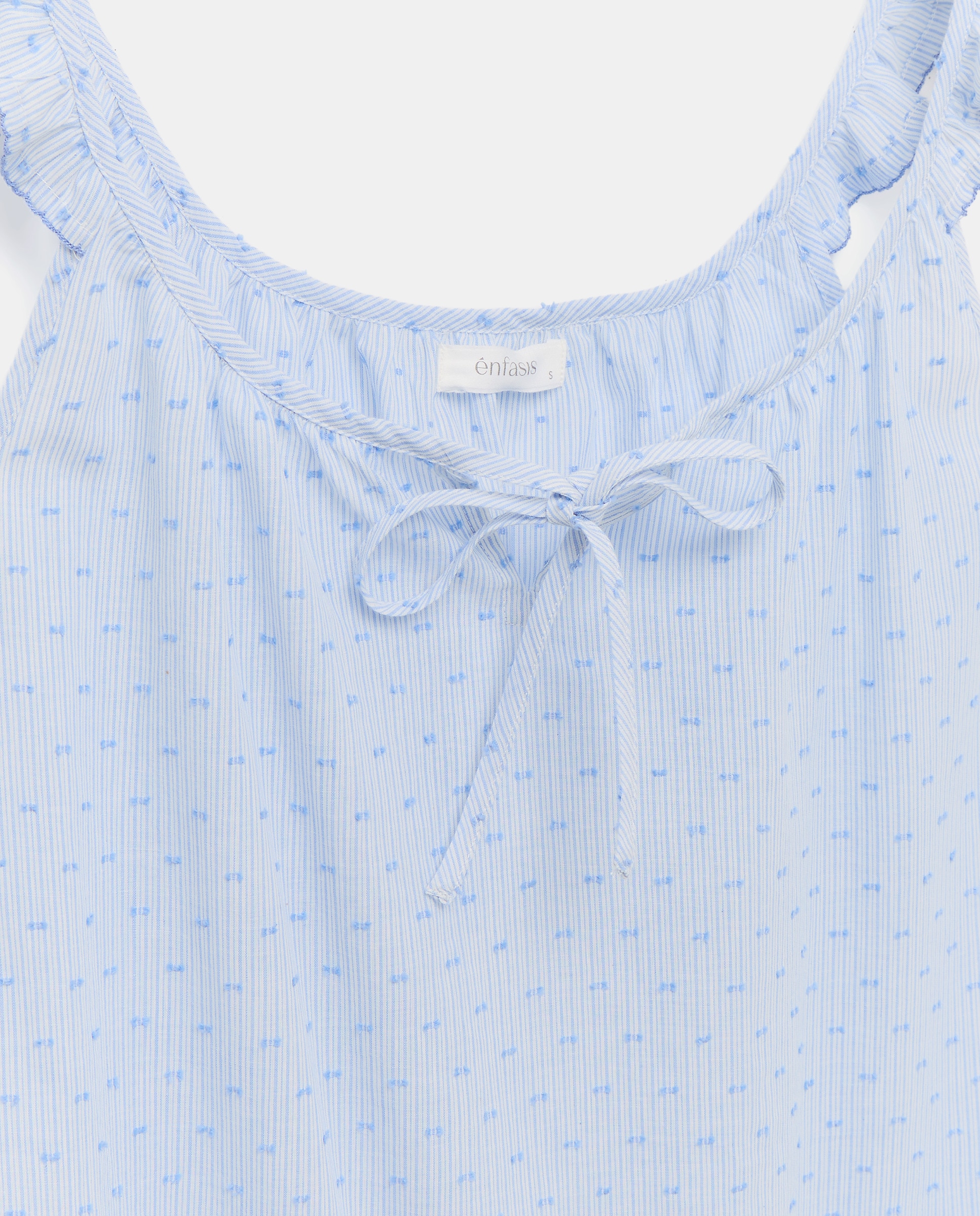 Camisa de Dormir de Alças 400 Azul-6