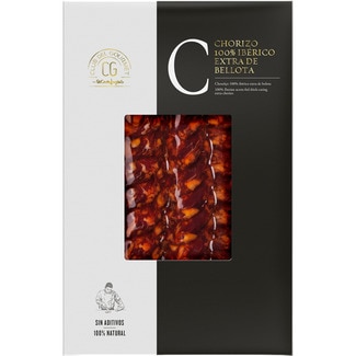 chorizo loncheado 100% Ibérico extra de bellota envase 80 g - Club Del Gourmet