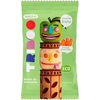Triboo snacks de manzana 100% fruta ecológico desde 3 años bolsa 25 g - Smileat