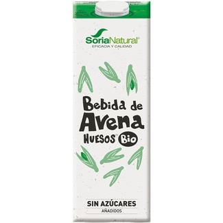 Huesos bebida de avena ecológica sin azúcares añadidos brik 1 l - Soria Natural