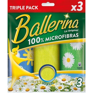 bayeta 100% microfibra La Original paquete 3 unidades - Ballerina