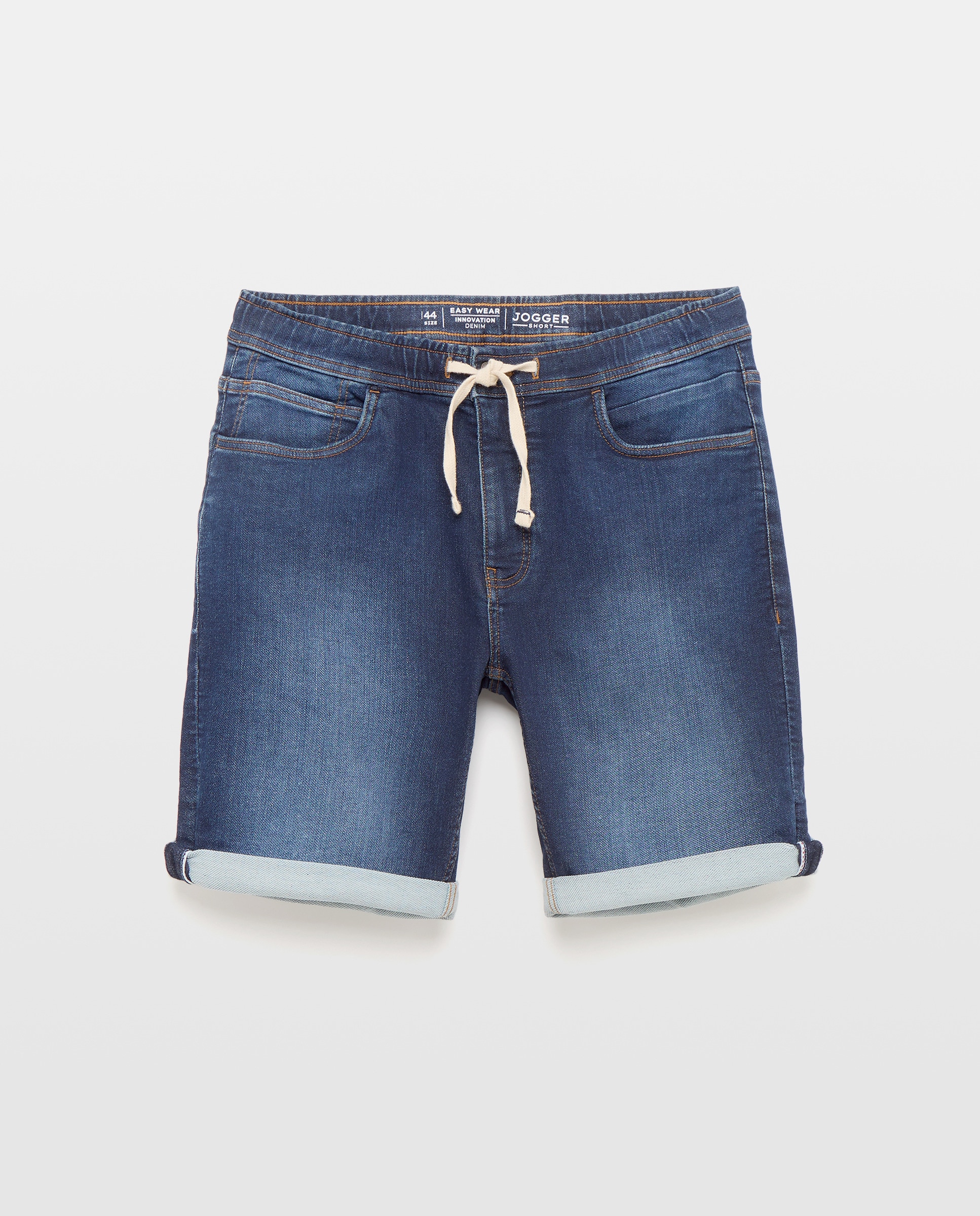 Imagem 0 de Bermudas de 5 Bolsos Knit Denim com Cordão