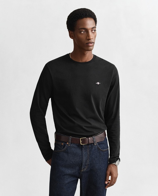 Imagem 0 de T-shirt de Gola Redonda com Manga Comprida Tamanhos Grandes