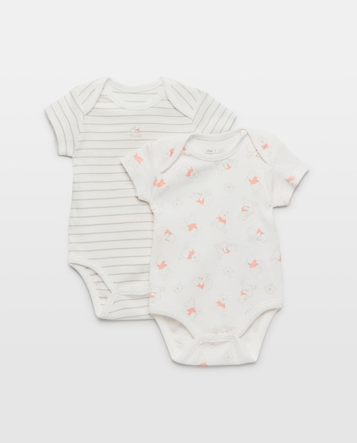 Imagem 0 de Pack de 2 Bodies de Bebé com Manga Curta e Estampado Winnie The Pooh