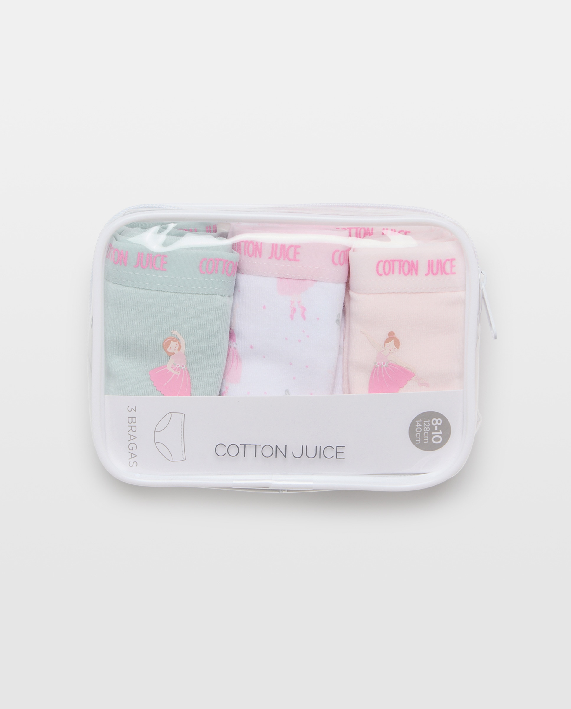 Pack de 3 Cuecas pela Anca com Estampado de Fantasia Cotton Juice Multicolor-4