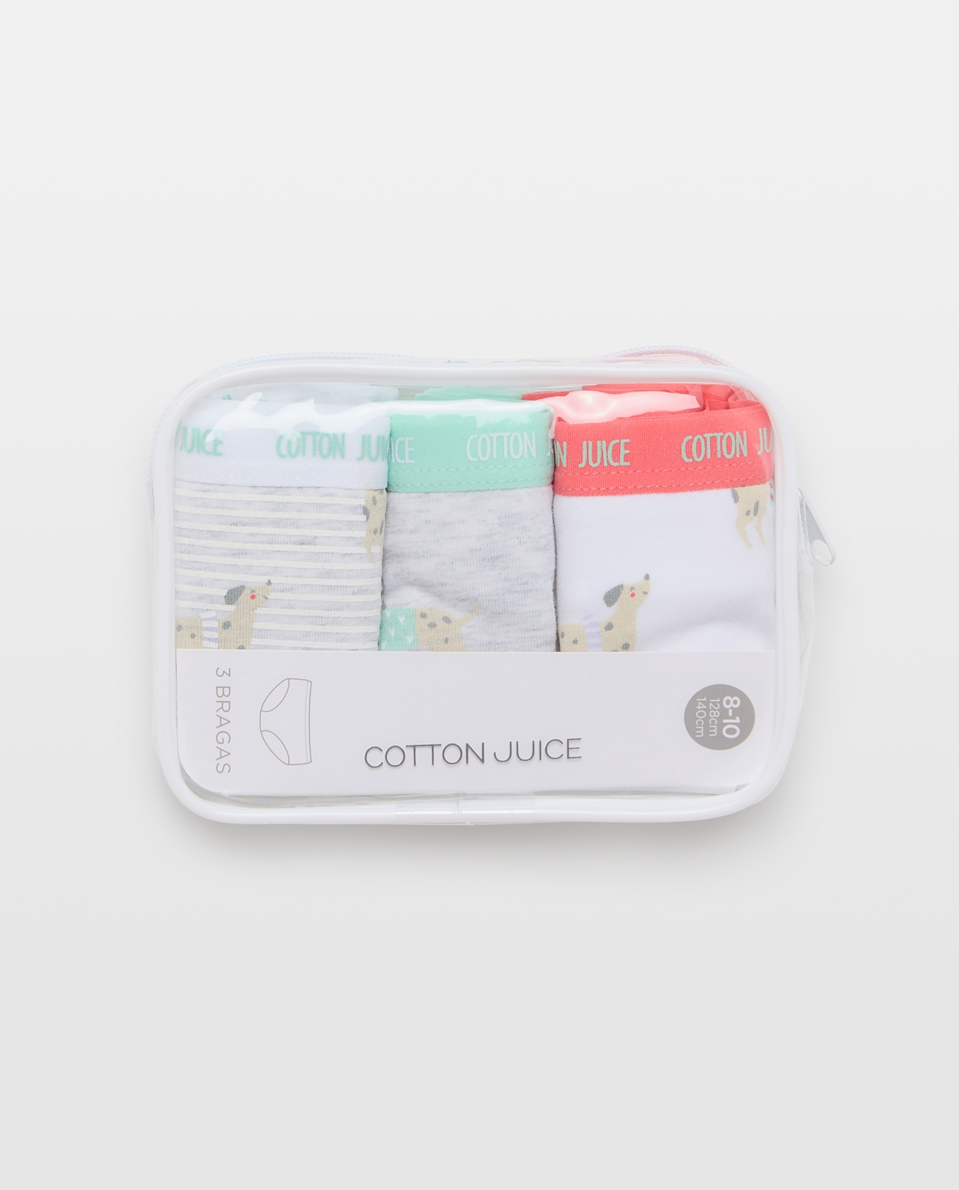 Pack de 3 Cuecas pela Anca com Estampado de Fantasia Cotton Juice Multicolor-4