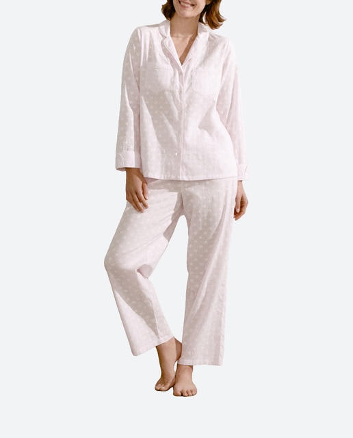 Imagen 0 de Pijama de mujer camisero dobby con botones.