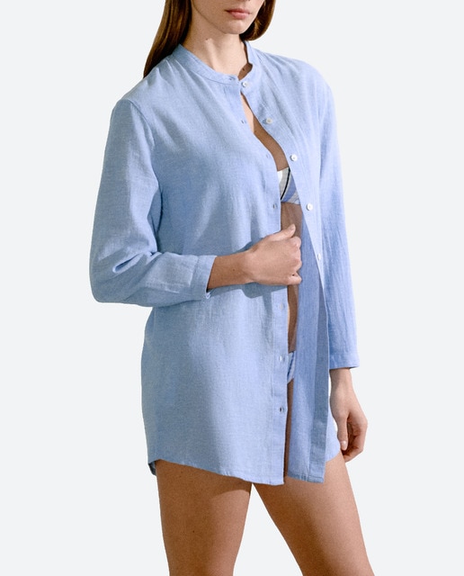 Imagen 0 de Camisola con botones y cuello mao