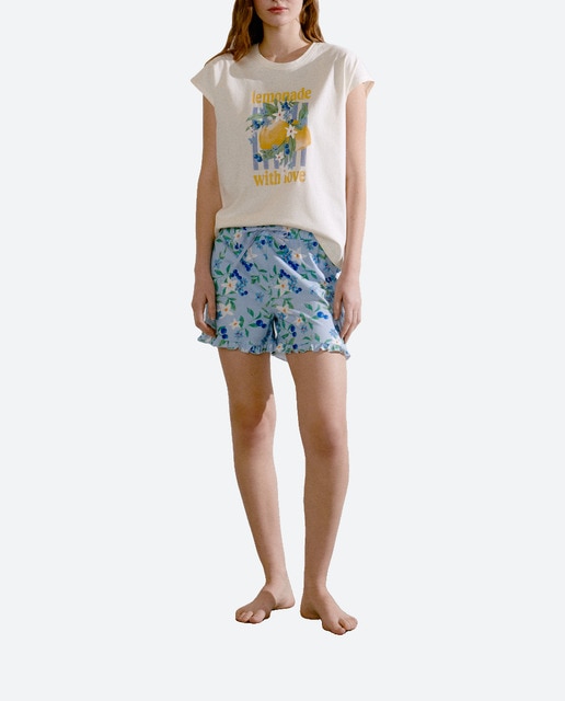 Imagen 0 de Pantalón corto estampado de mujer