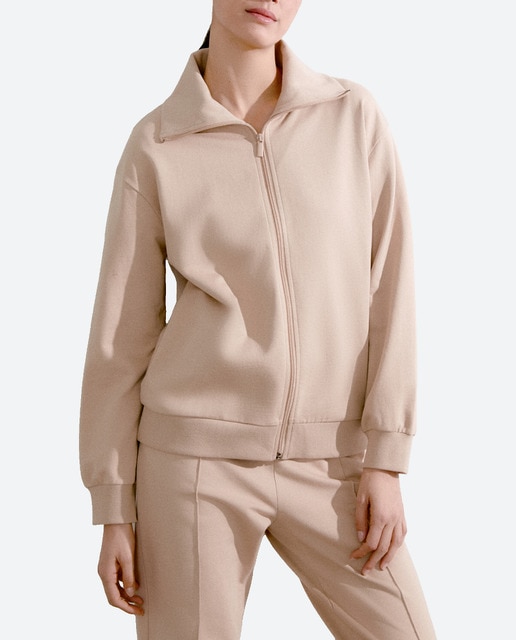 Imagen 0 de Sudadera de mujer cremallera cuello polo