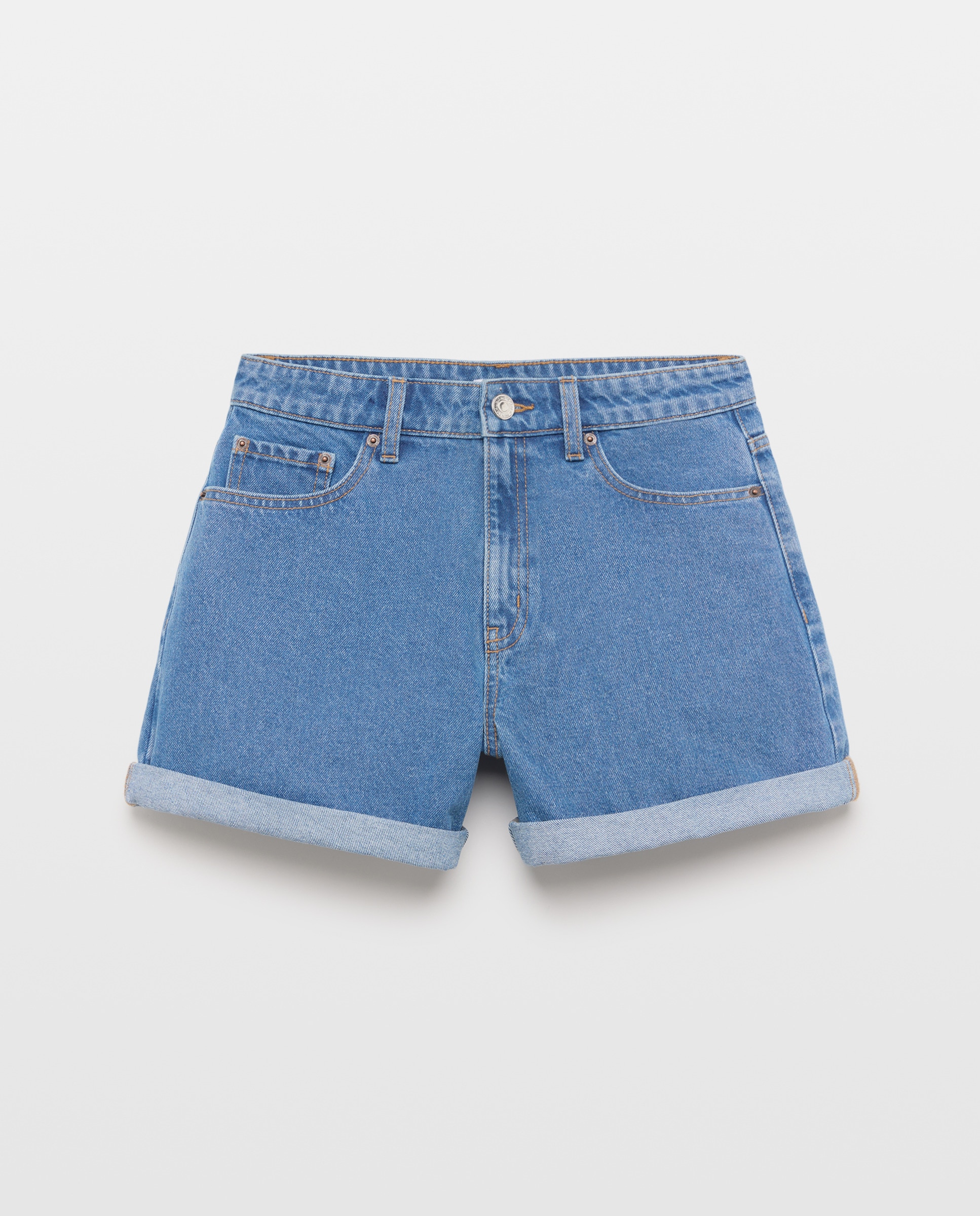 Short de mujer denim Azul pálido-4