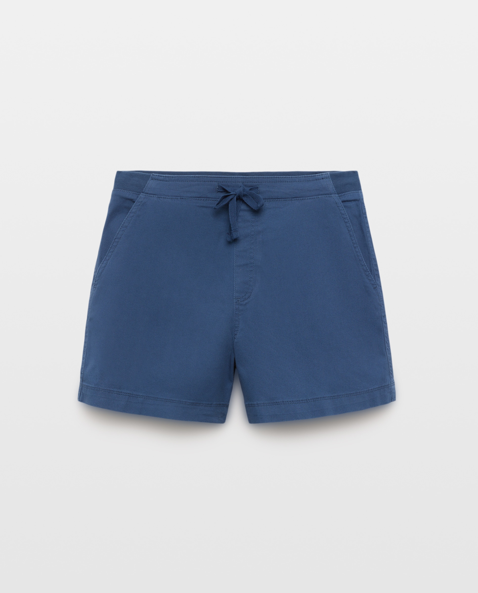 Short de mujer corto con goma elástica Azul marino-4