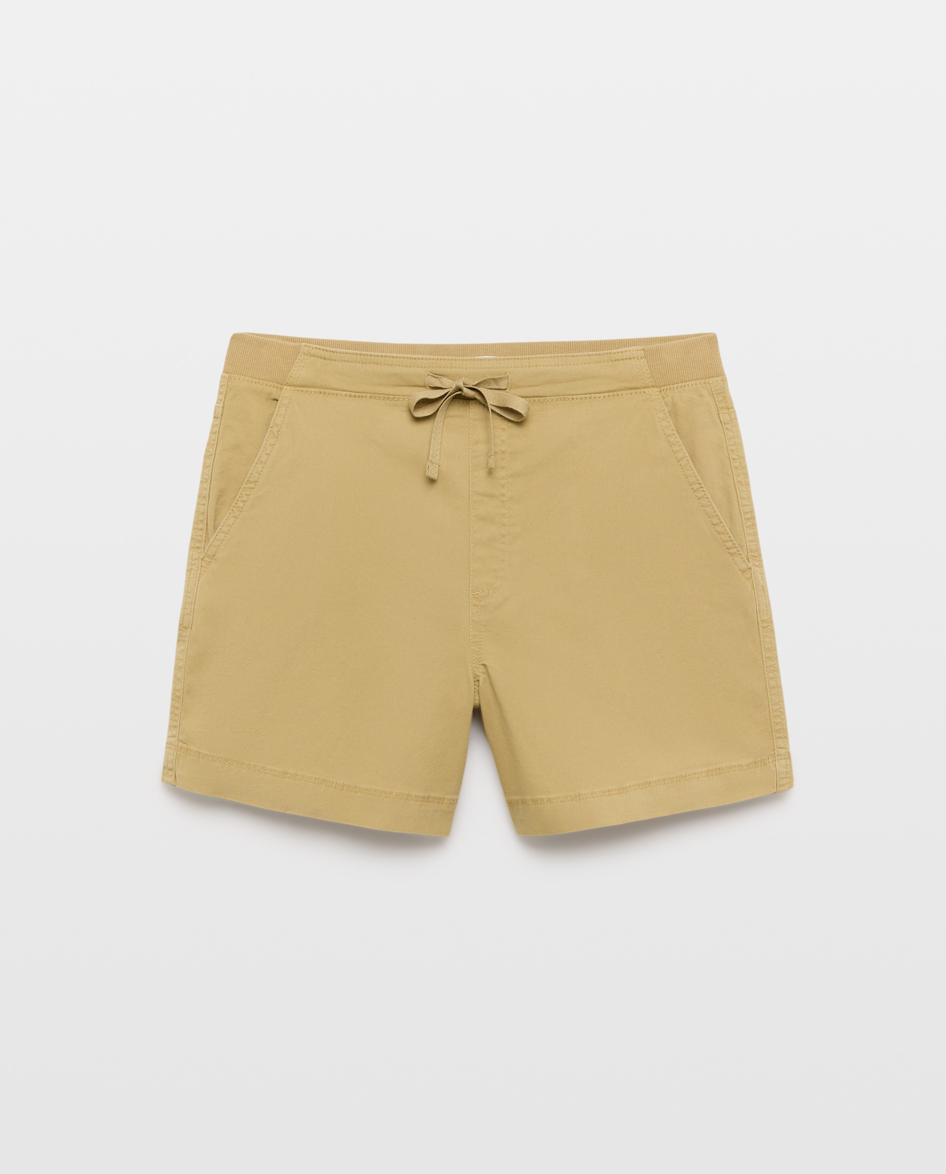 Short de mujer corto con goma elástica 520 Kaki-4