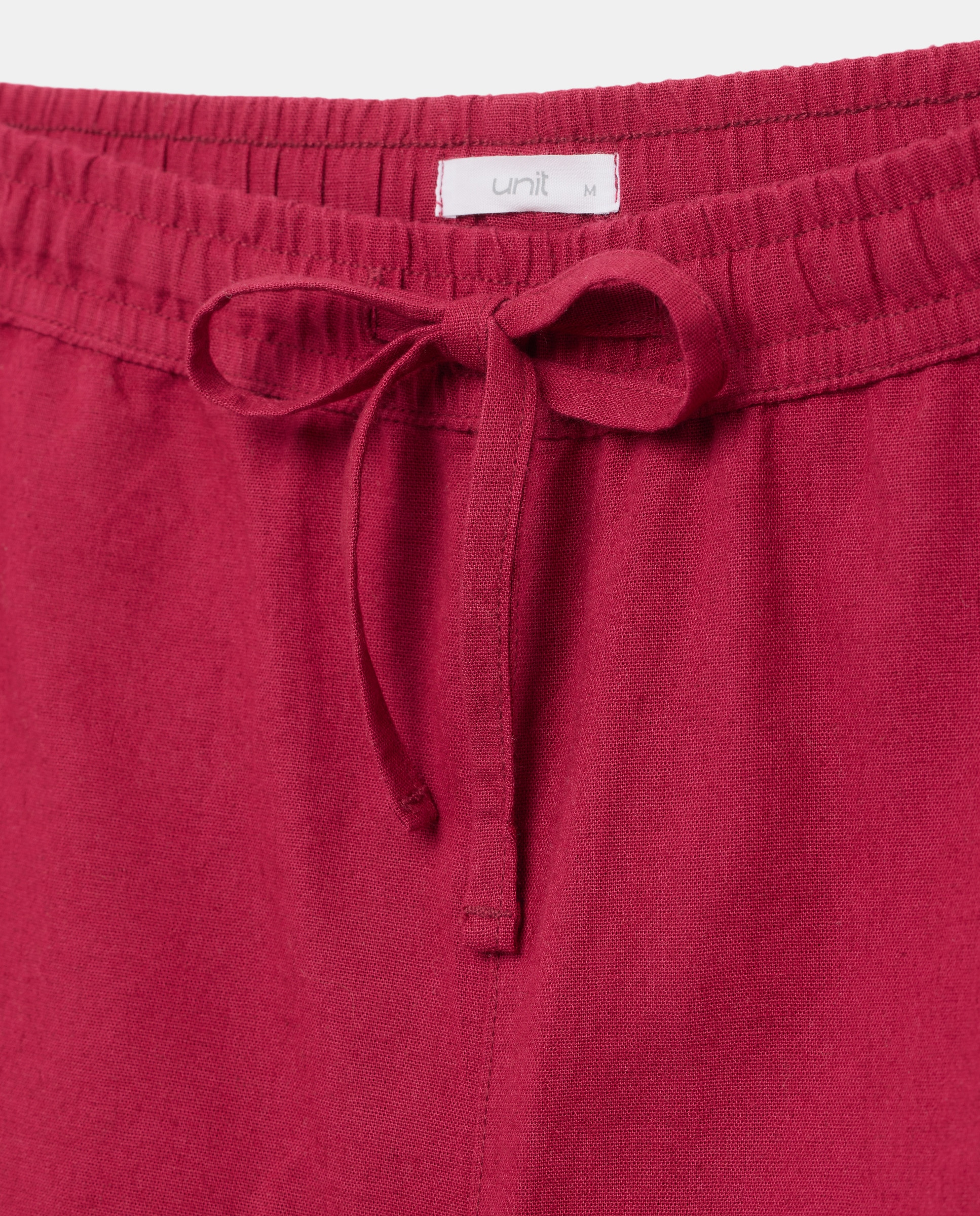 Shorts de mujer con lino Azul marino-5