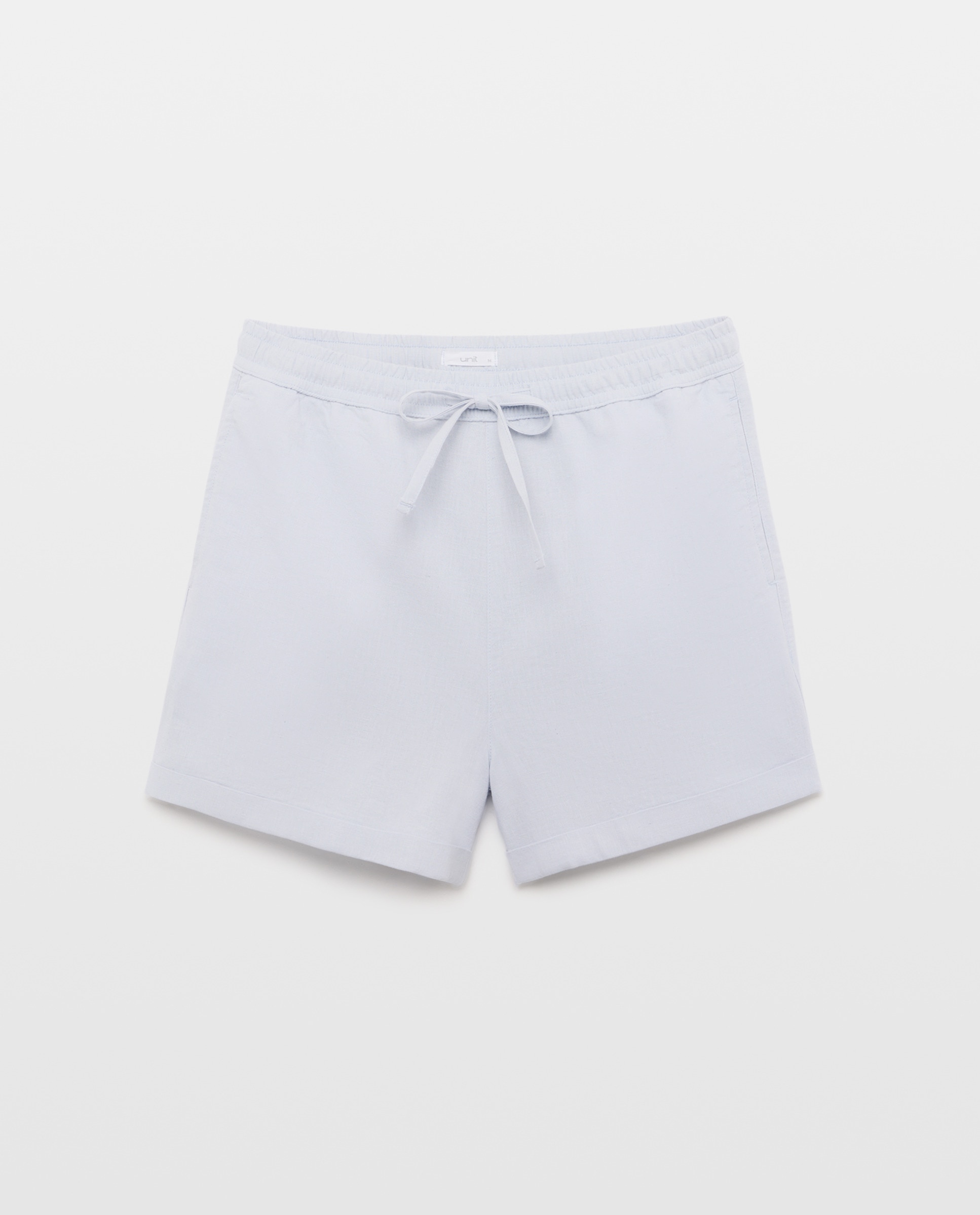 Shorts de mujer con lino 450 Turquesa-4