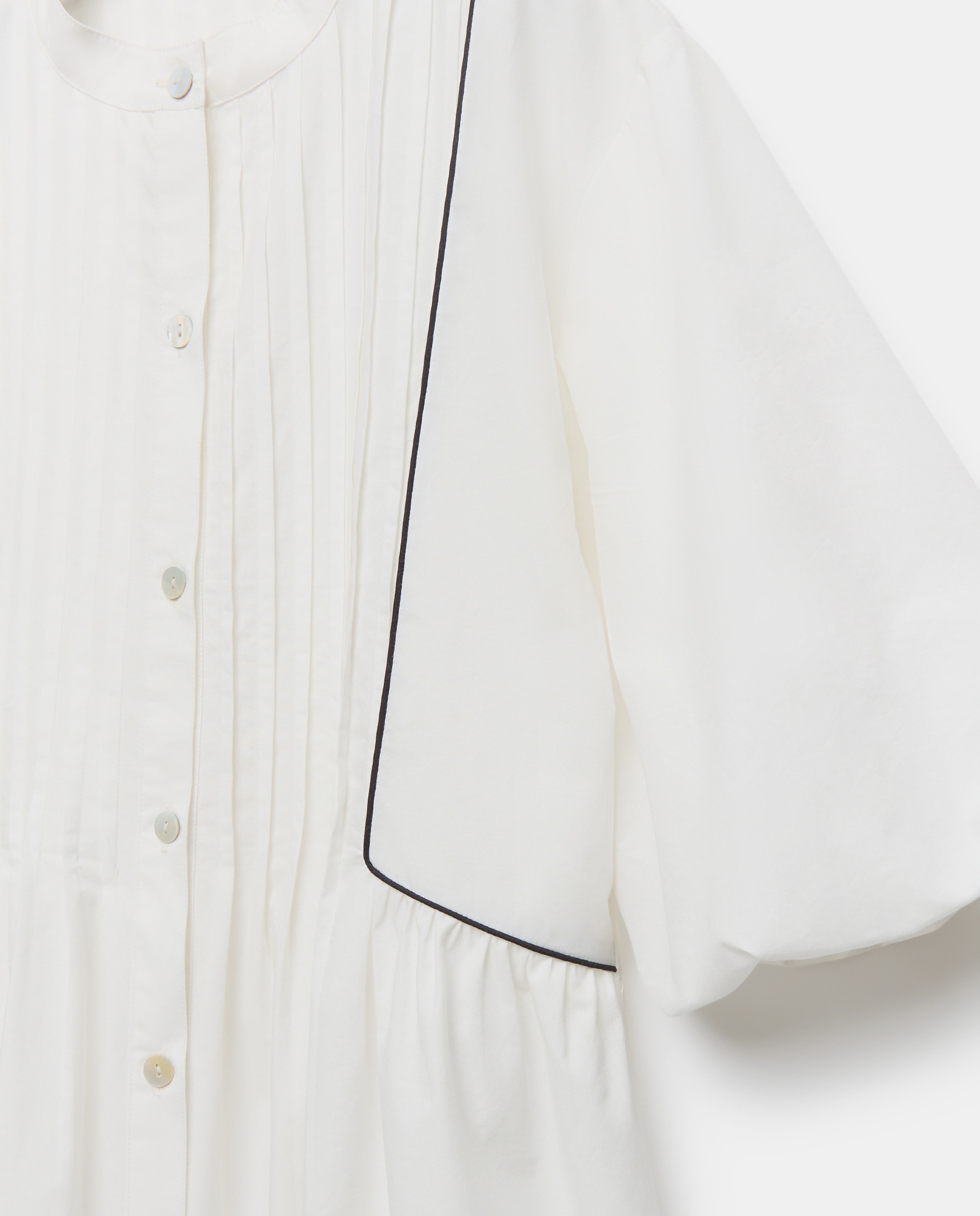Vestido de mujer con jaretas Blanco-6