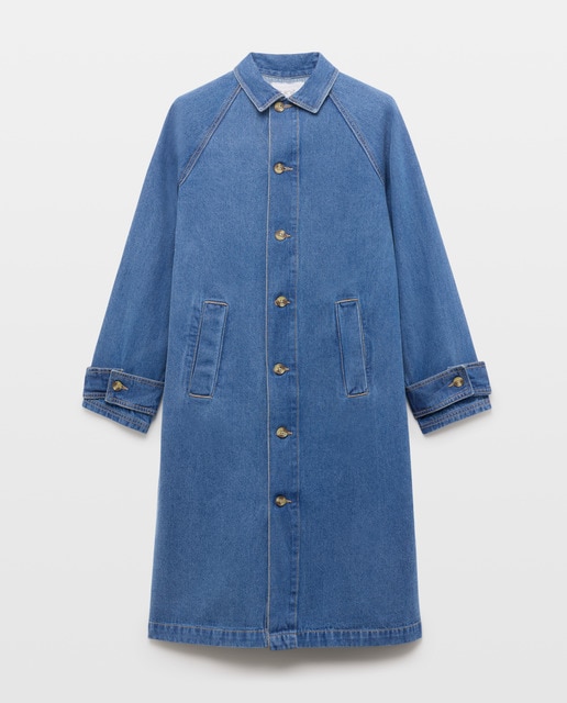 Imagen 0 de Chaqueta vaquera de mujer midi