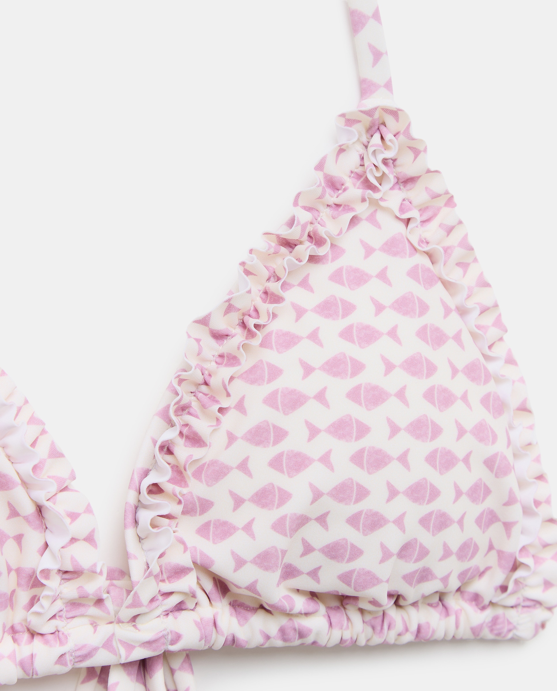 Top de baño triangulo minivolante 200 Rosa-5