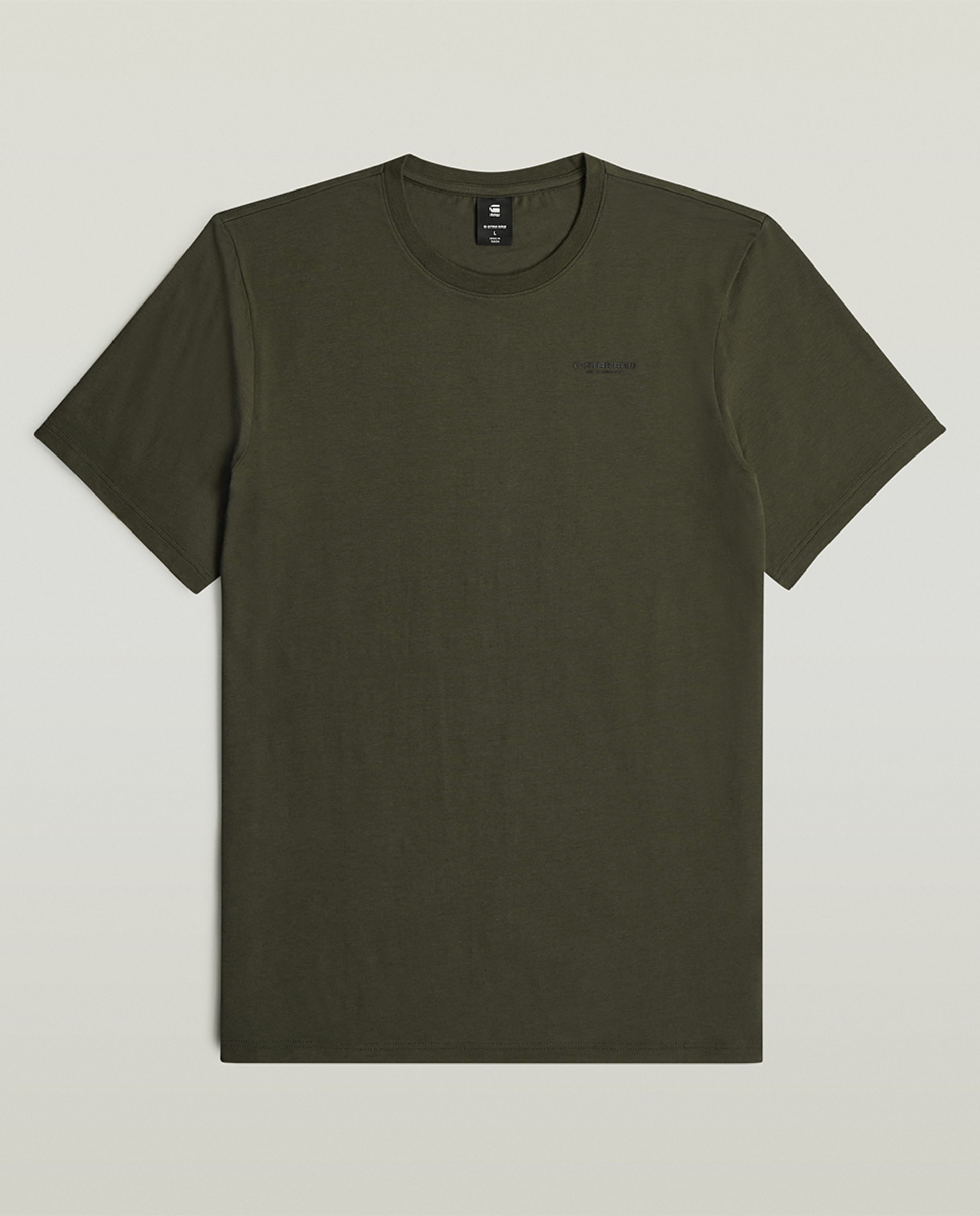 T-shirt Base Slim em Algodão Orgânico com Manga Curta Cinzento-6