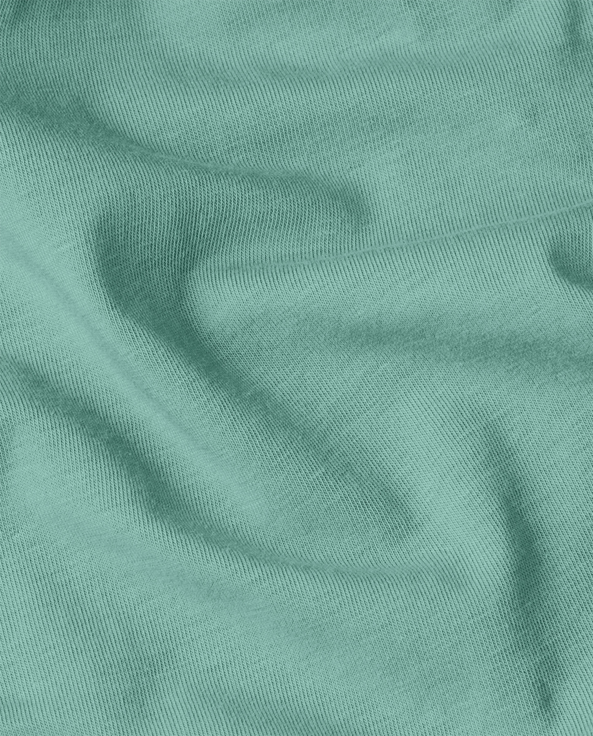 T-shirt Base Slim em Algodão Orgânico com Manga Curta Azul-5