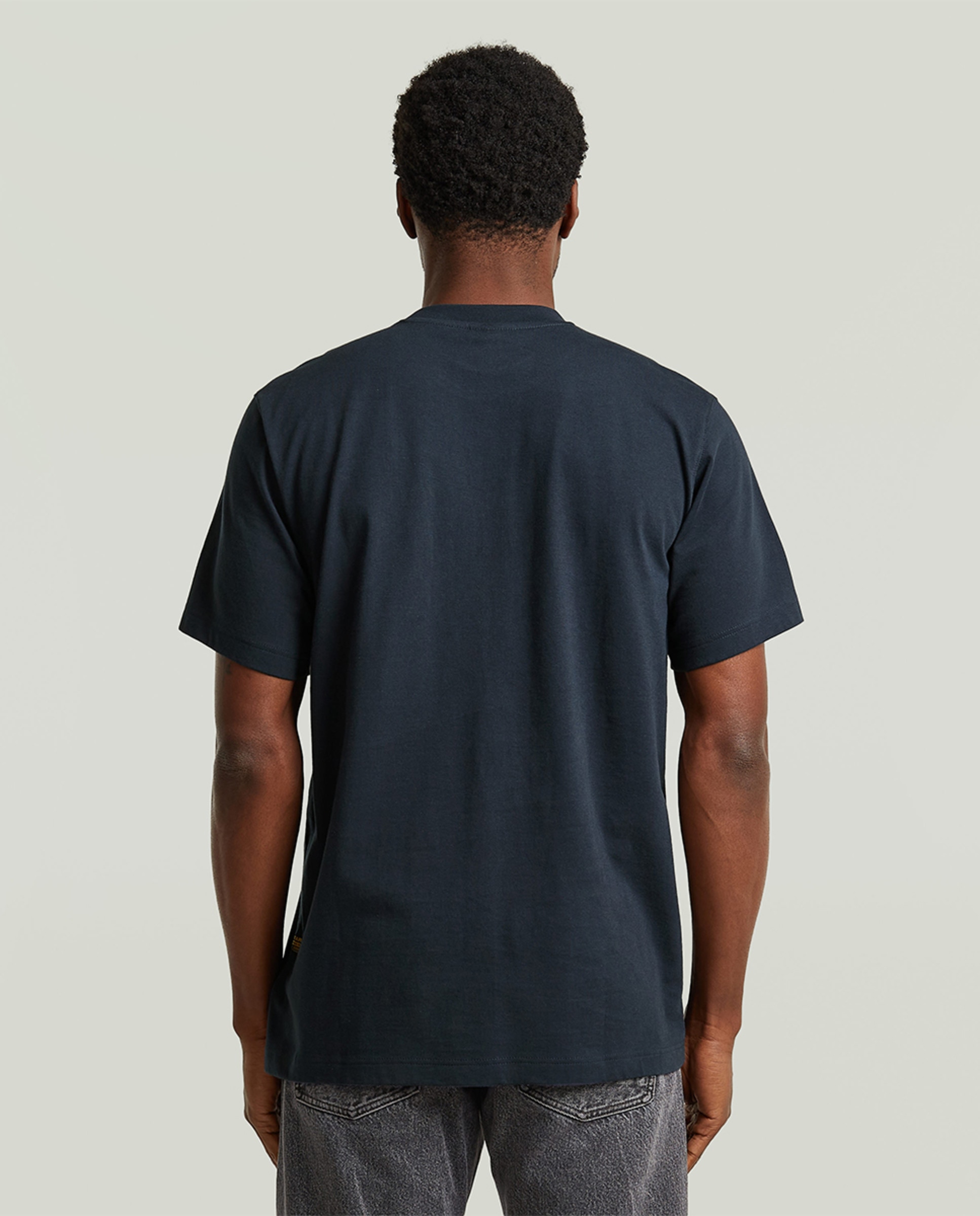 T-shirt de Corte Regular com Manga Curta Azul-2