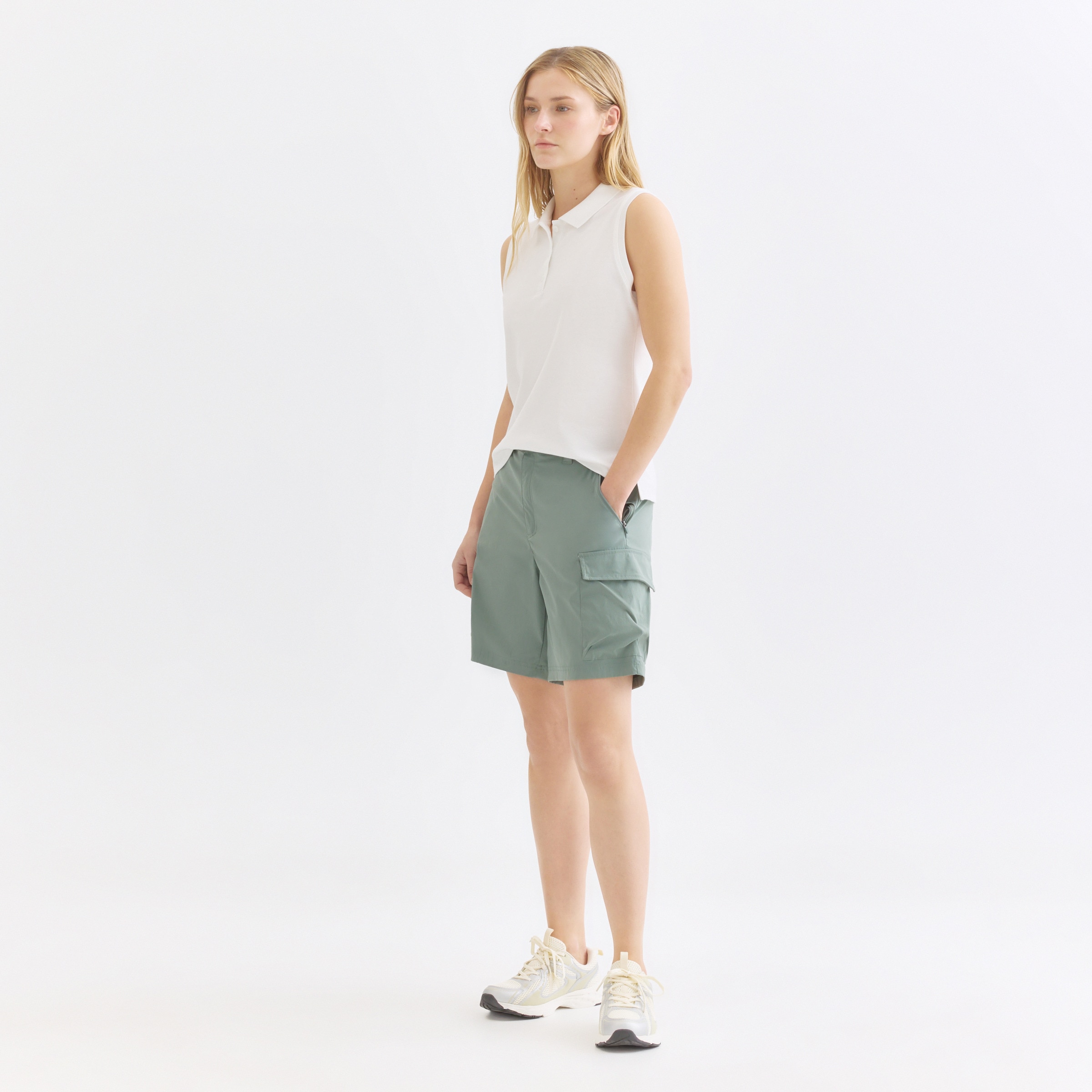 Imagen 0 de Polo Piqué Sin Mangas Mujer