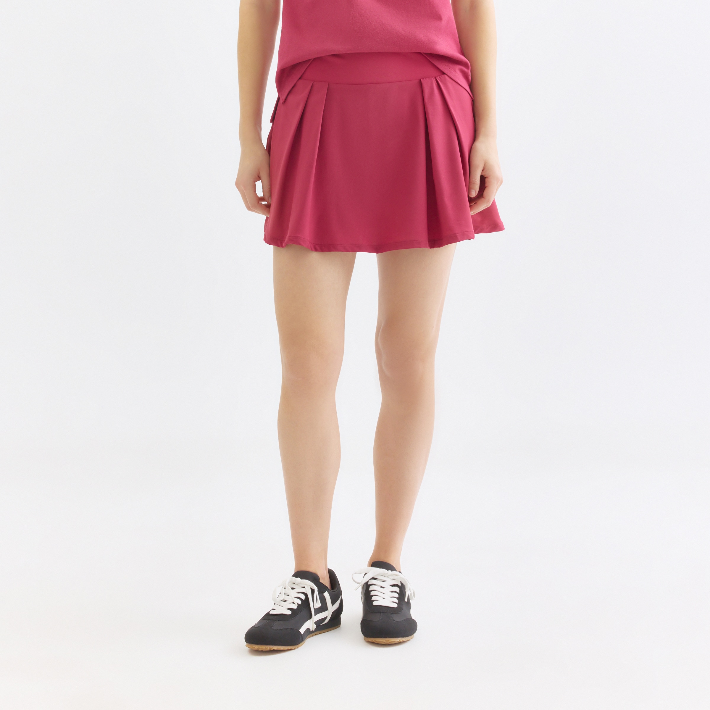 Falda Malla Interior Mujer Rosa oscuro-2