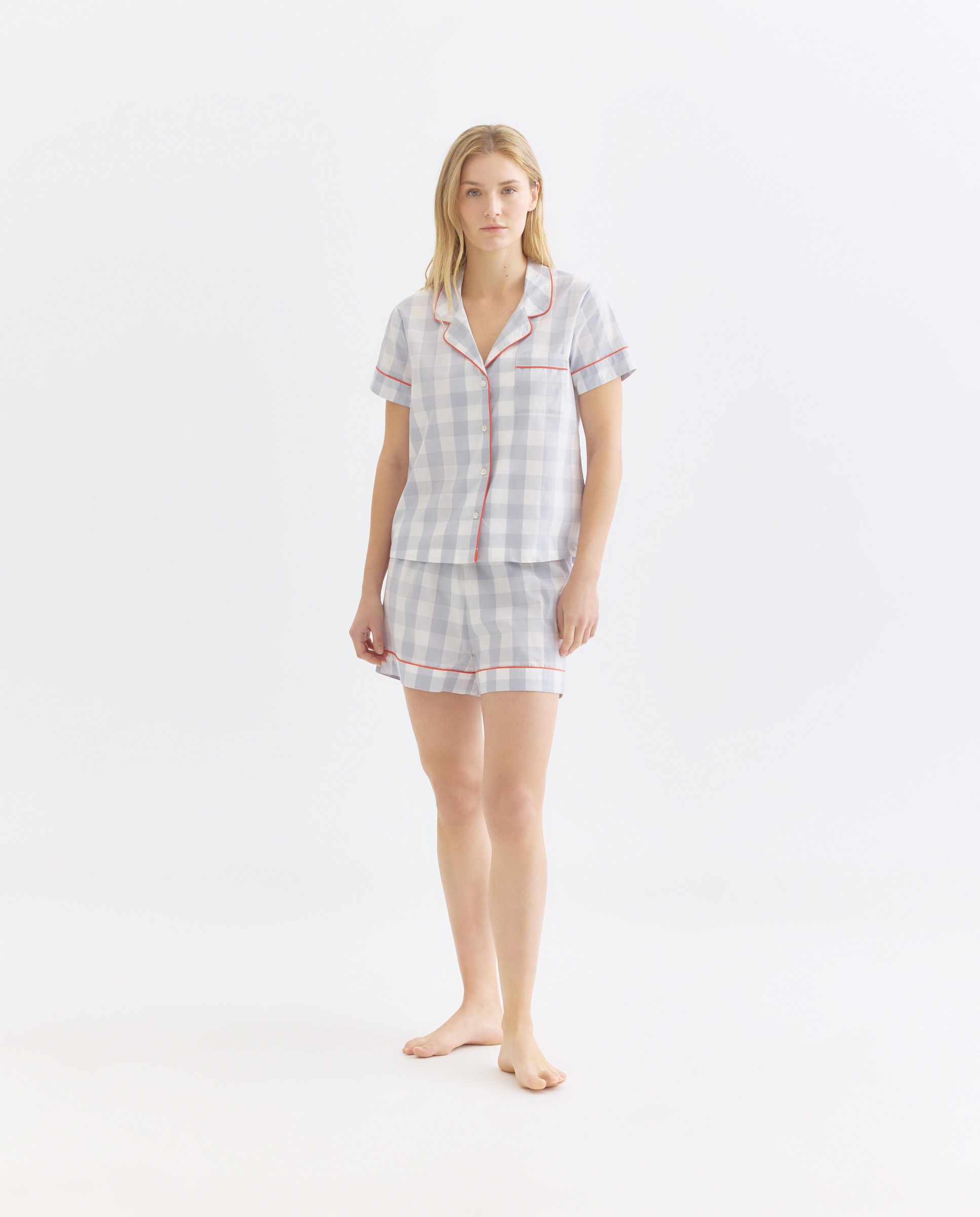 Imagen 0 de Pijama mujer algodón solapa