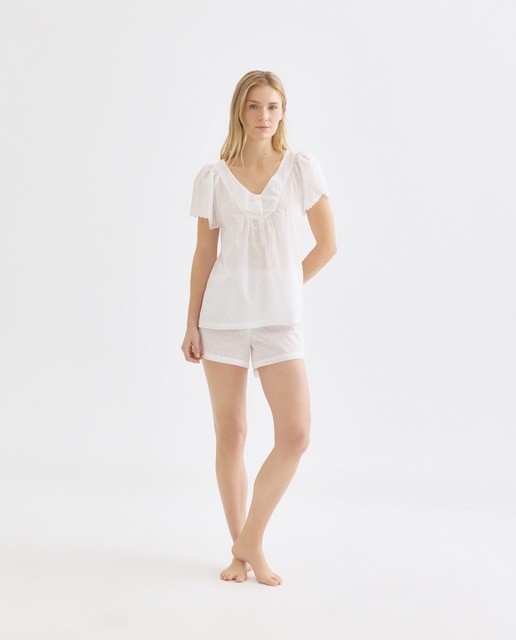 Imagen 0 de Pijama mujer algodón chambray plumeti