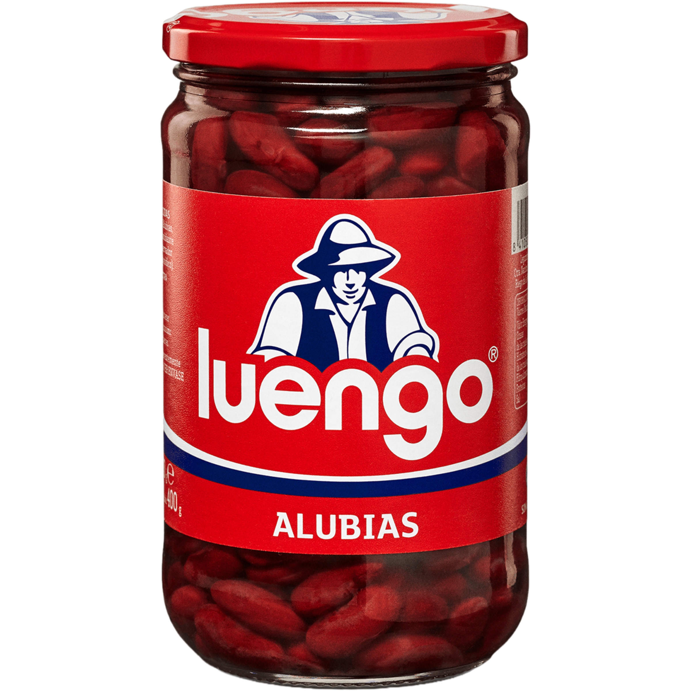 alubia roja cocida frasco 400 g neto escurrido