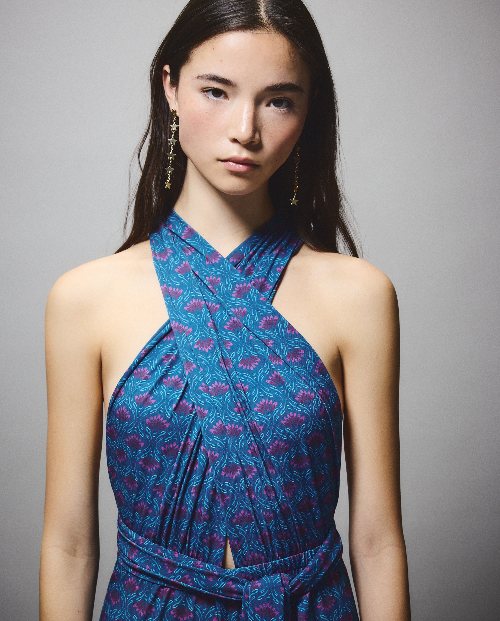 Macacão com Estampado Multiposições Verde Pato-4