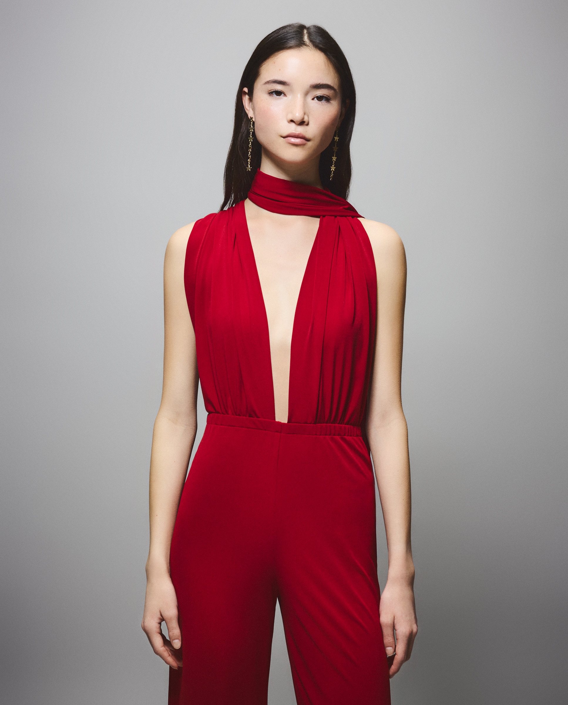 Macacão Liso Multiposições Vermelho-2