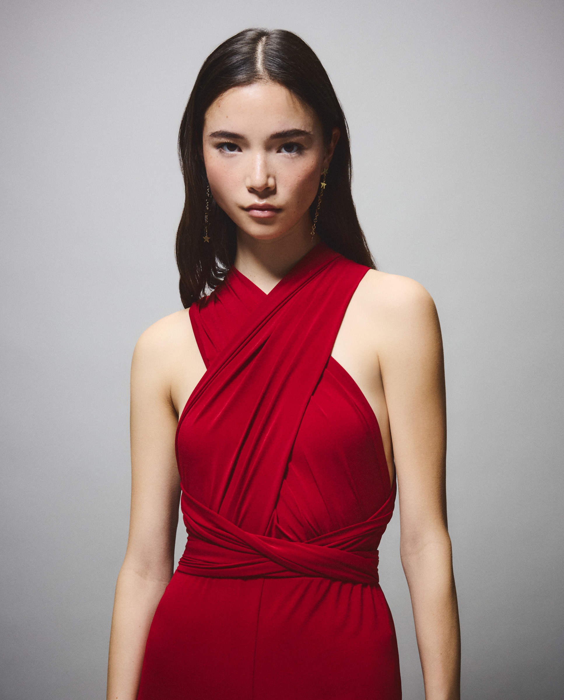 Macacão Liso Multiposições Vermelho-4