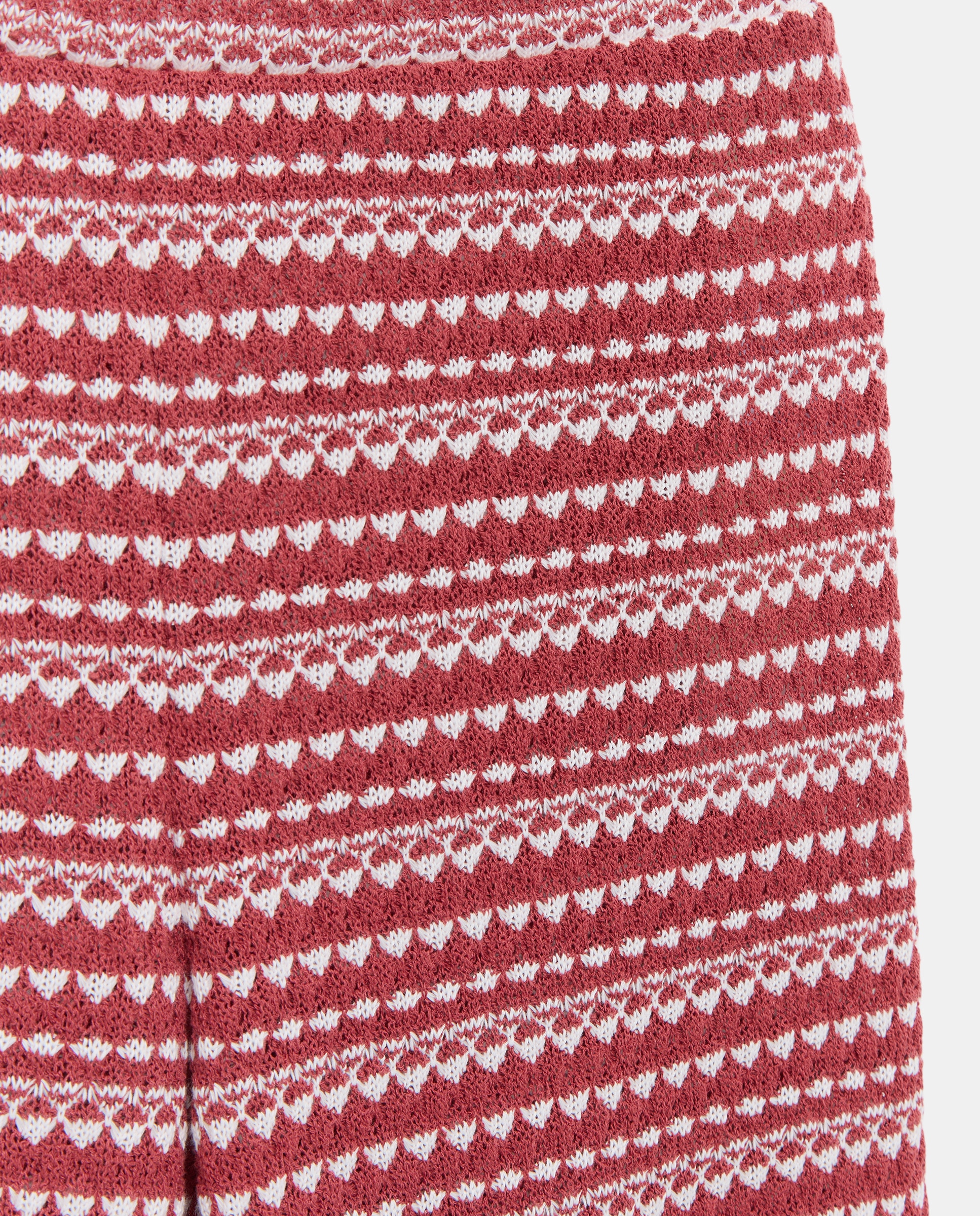 Calças Total Look de Crochet Vermelho-5