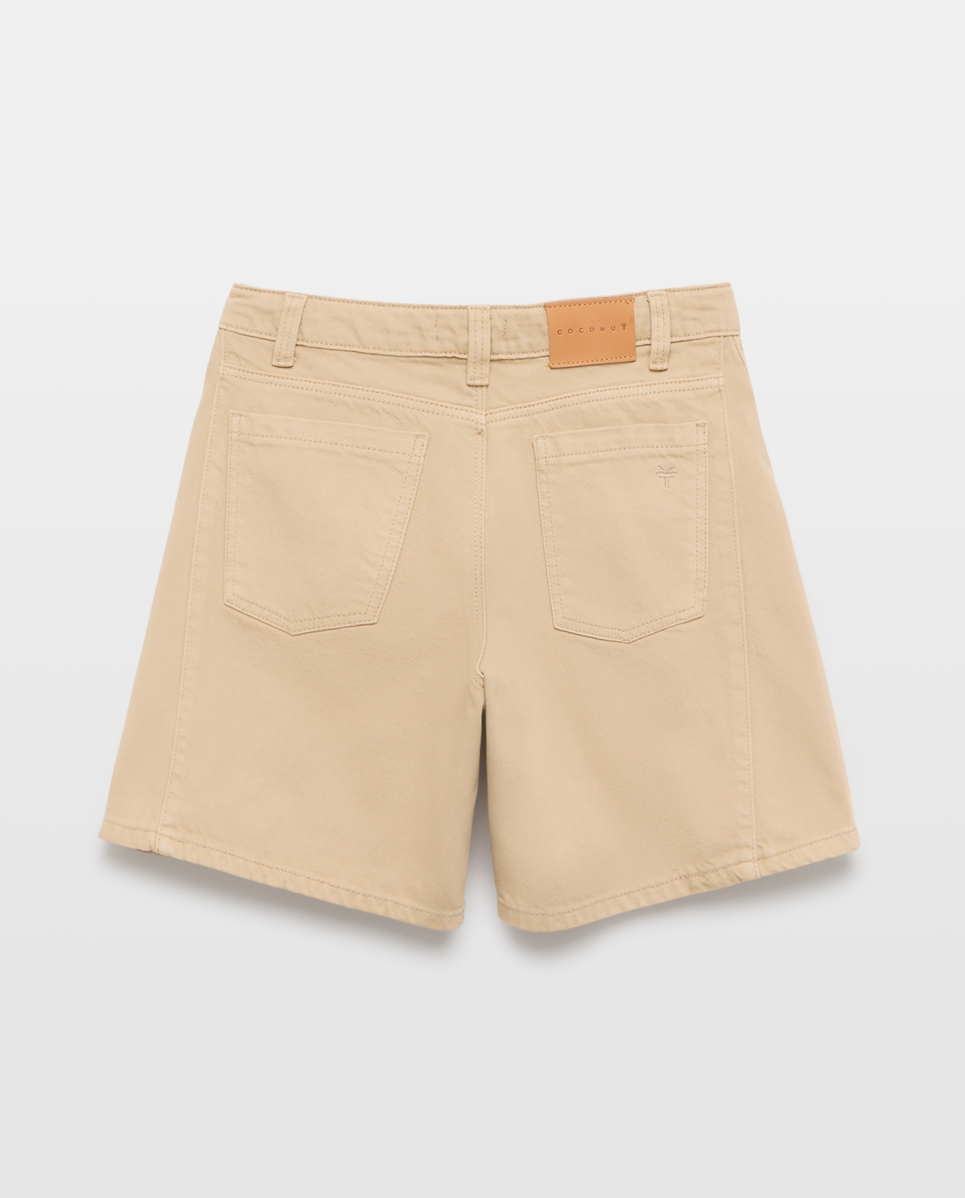 Calções com Cortes e Desfiado na Bainha - Bleach Coconut El Corte Inglés 730 Camel-2