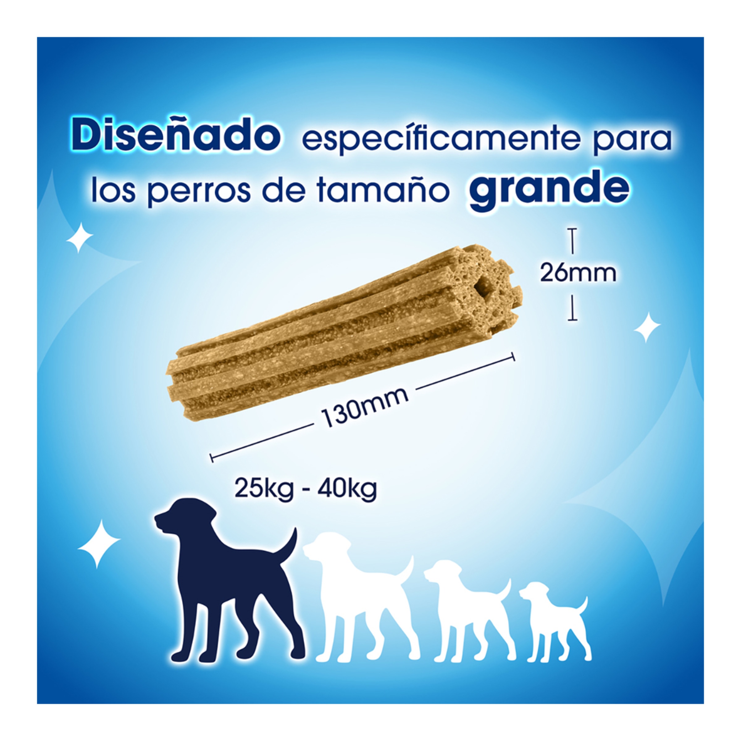 Snack dental para perros grandes Purina DentaLife 4