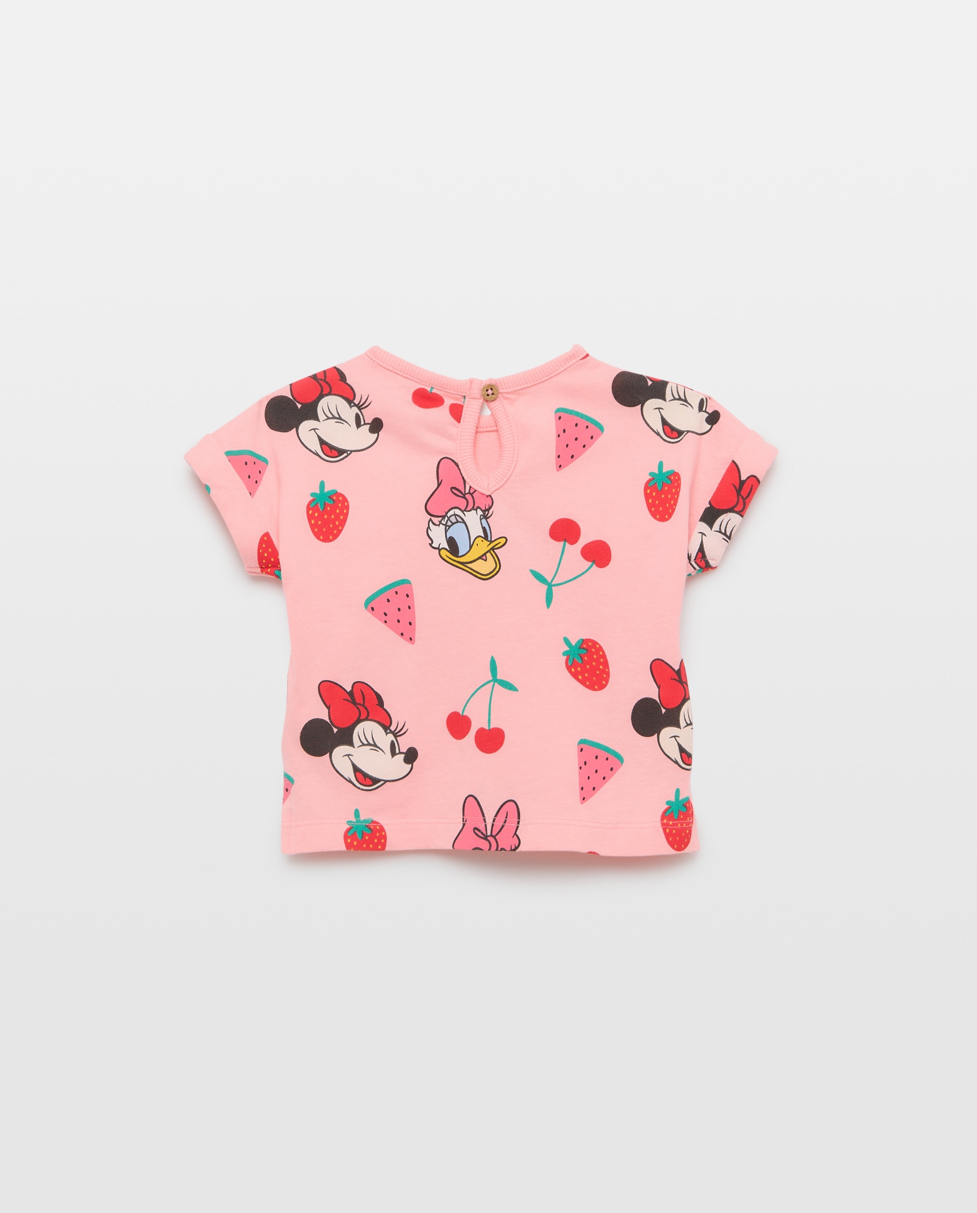 T-shirt de Manga Curta Minnie de Bebé Baby El Corte Inglés Rosa-2