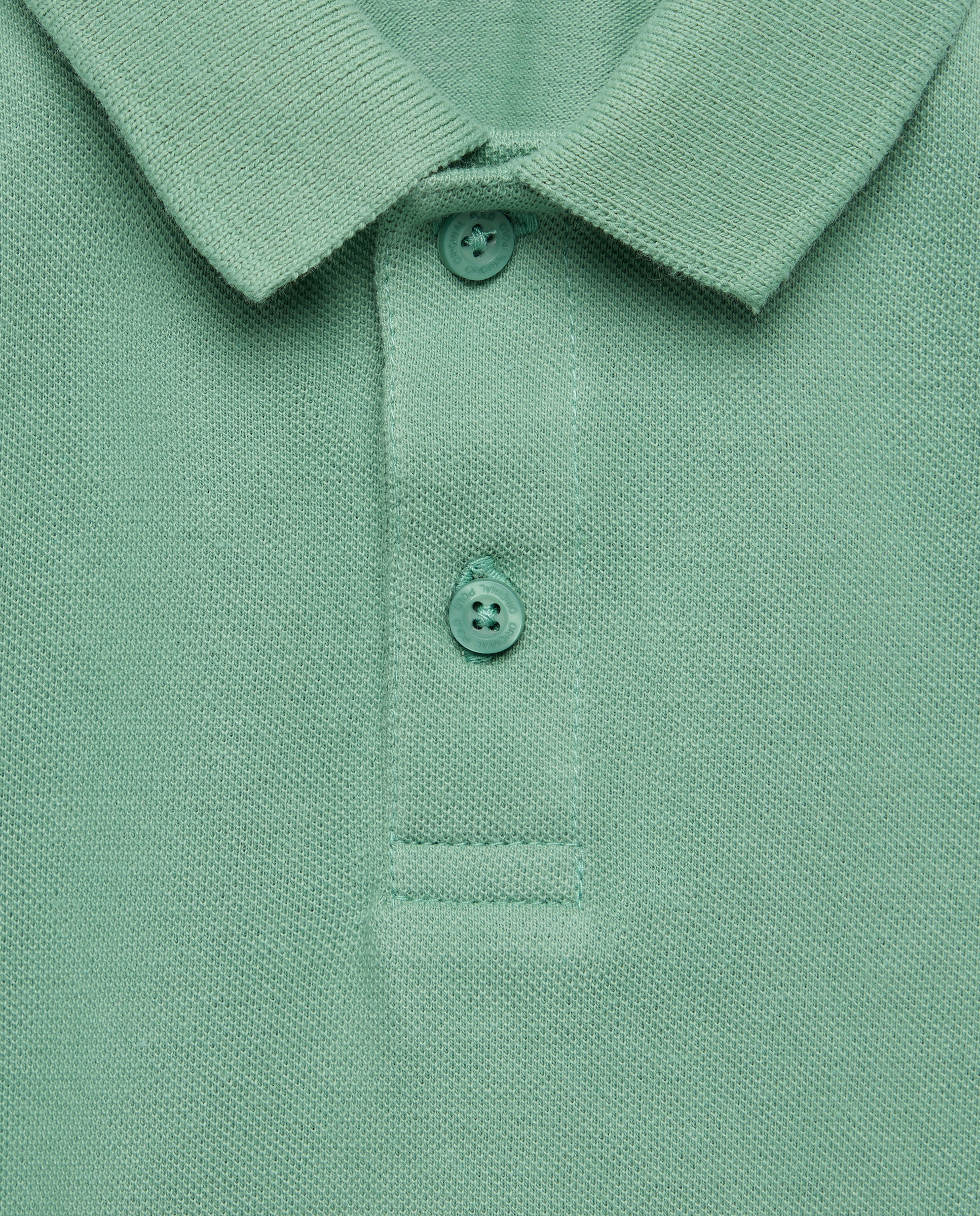 Polo de bebé piqué manga corta Verde-3
