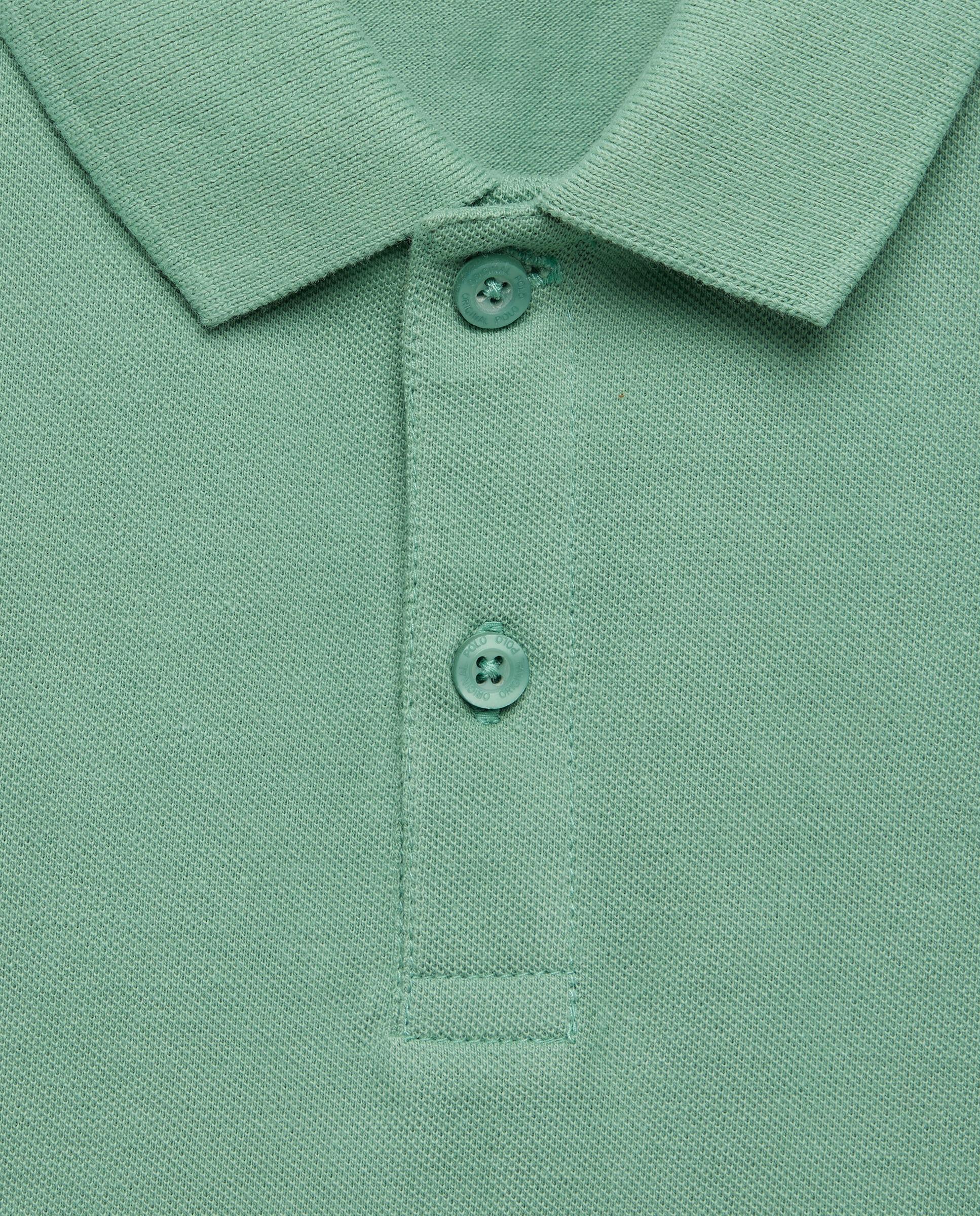 Polo de niño piqué manga corta 500 VERDE-3
