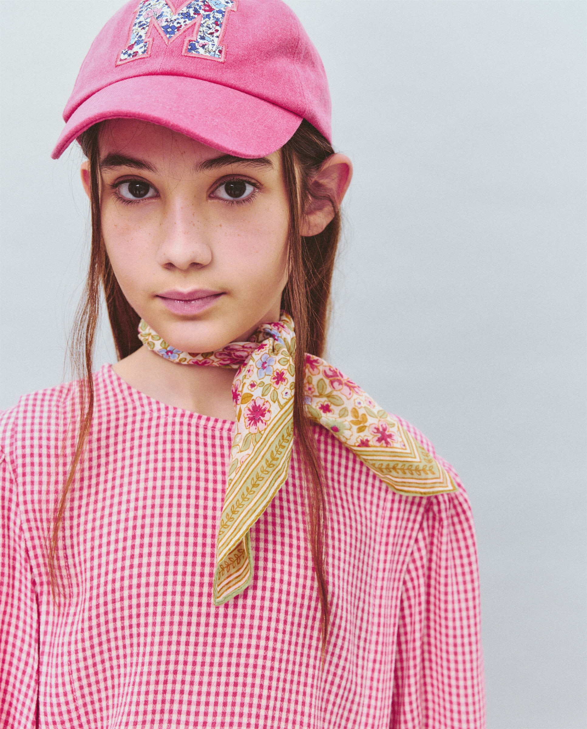 Vestido de Viscose com Manga Comprida, Smock na Cintura e Fantasia Vermelho-4