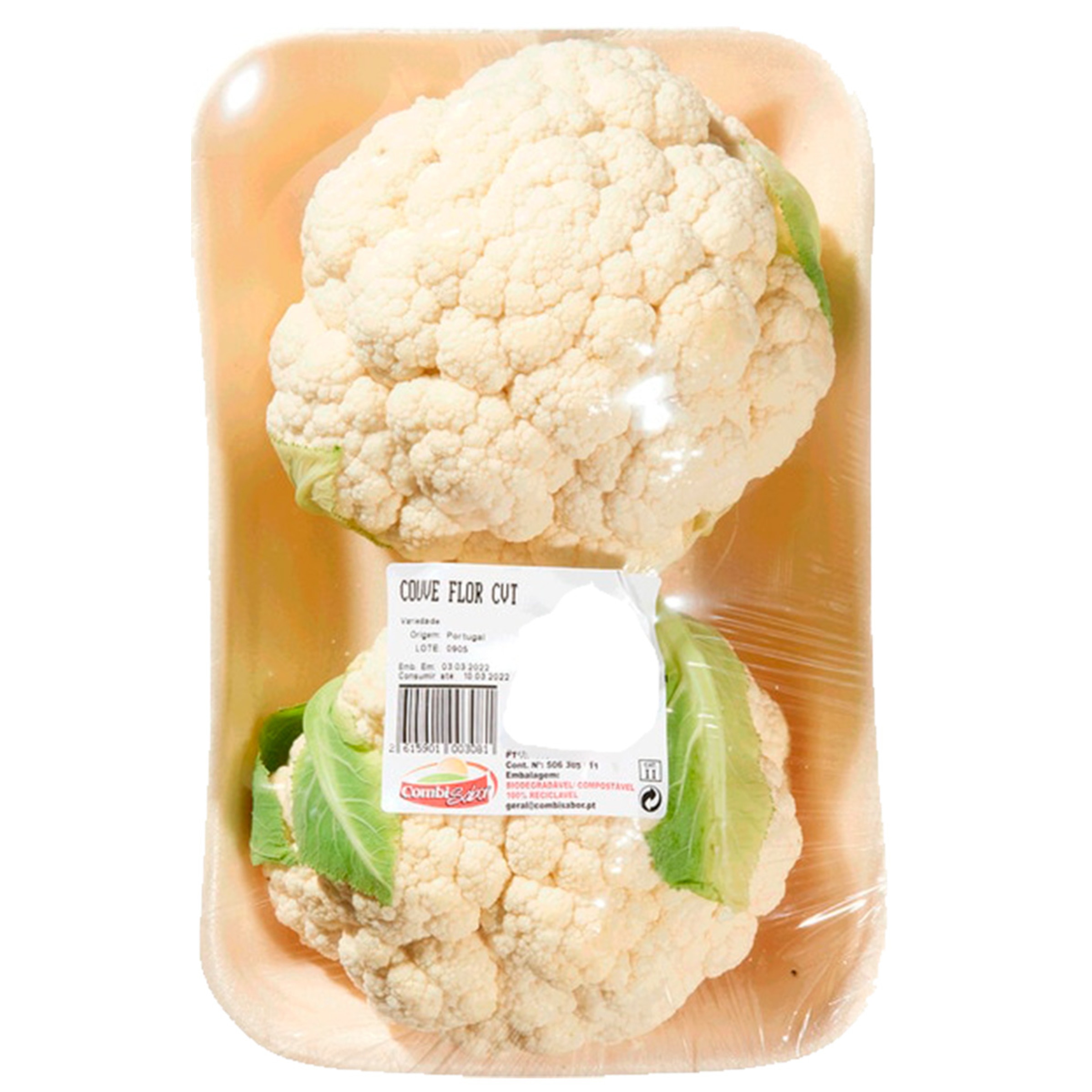 Couve Flor Peso Aproximado por Cuvete 800 g
