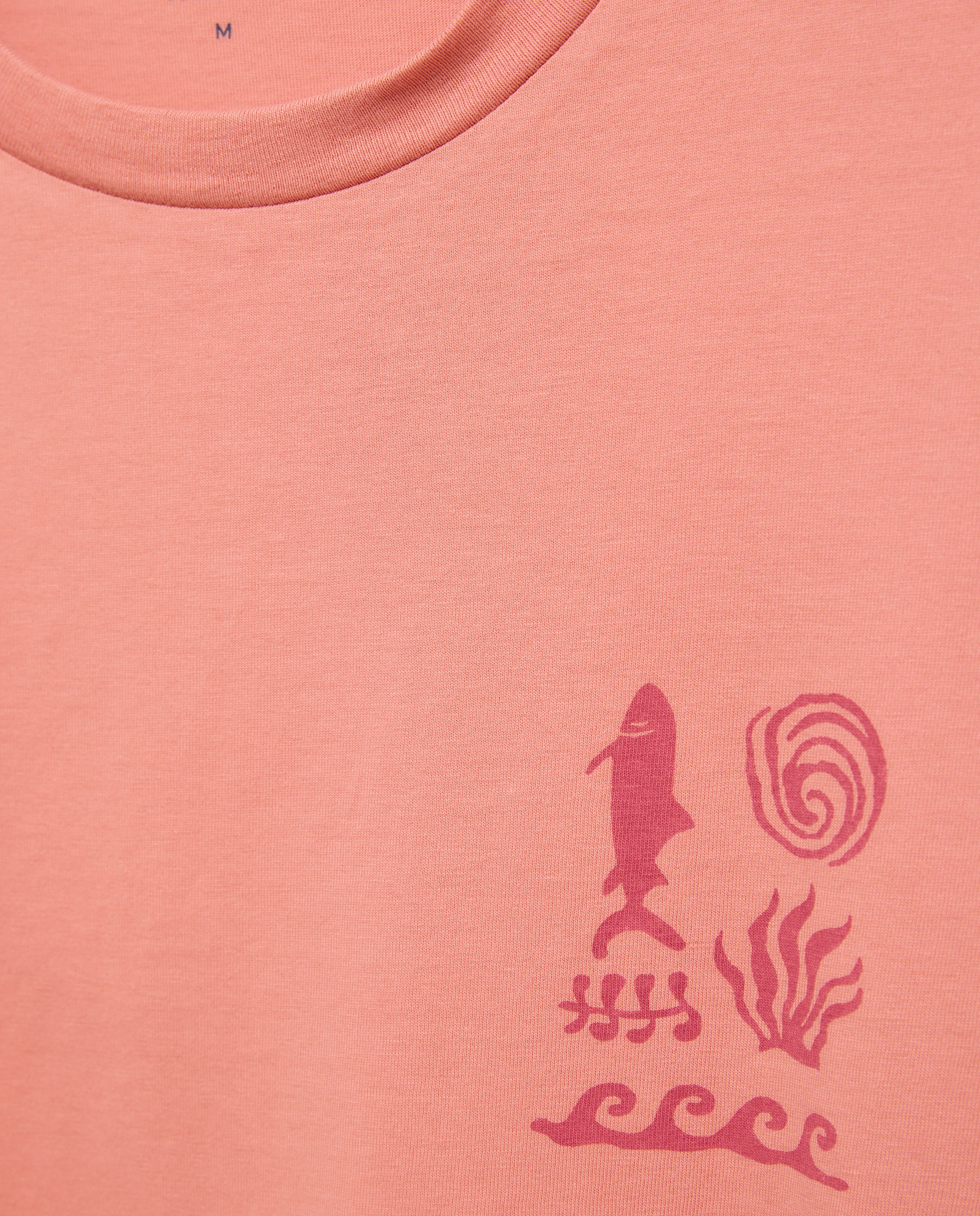 Camiseta de hombre manga corta TIBURON 660 Naranja-5